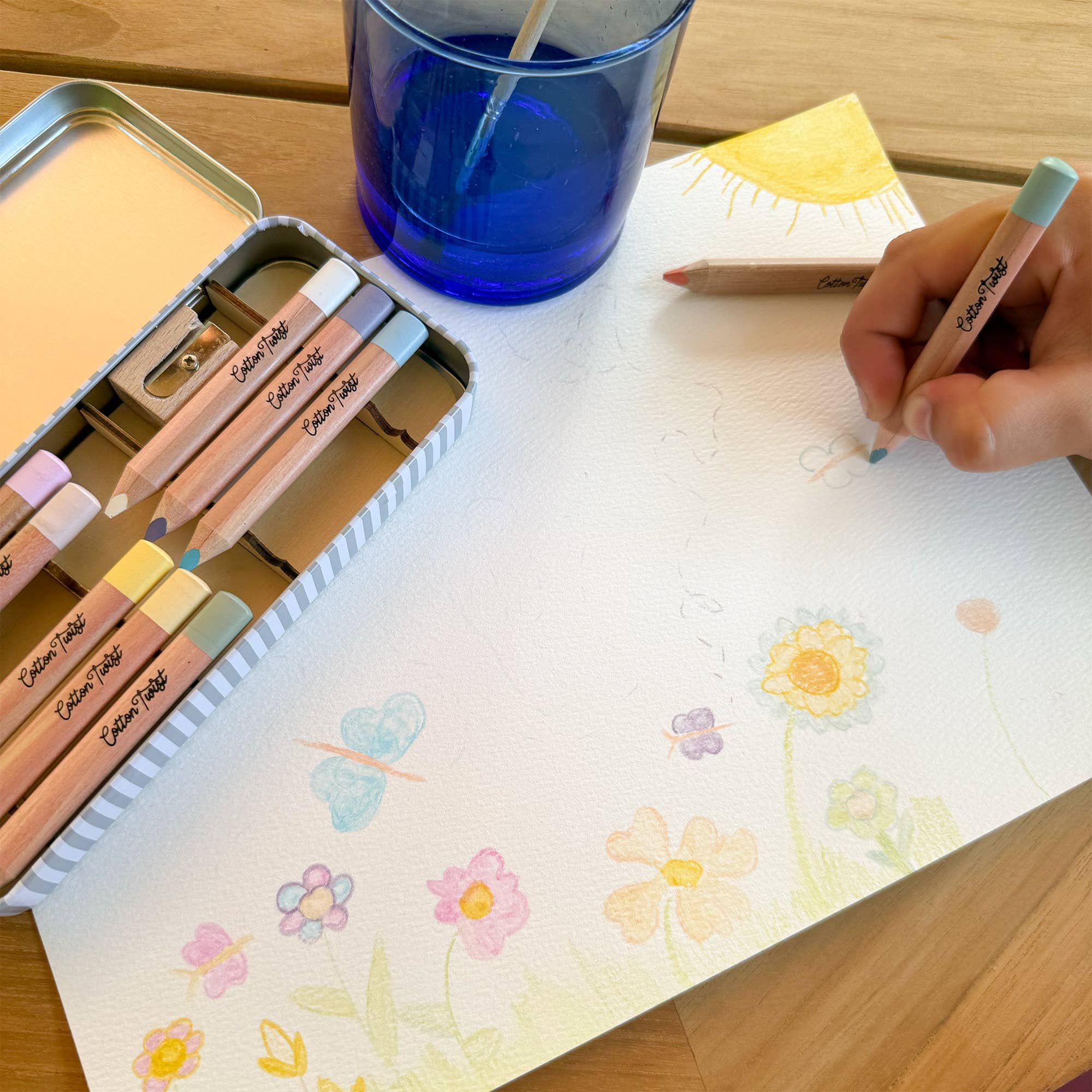 Cotton Twist - Pastel Watercolour Pencils Set