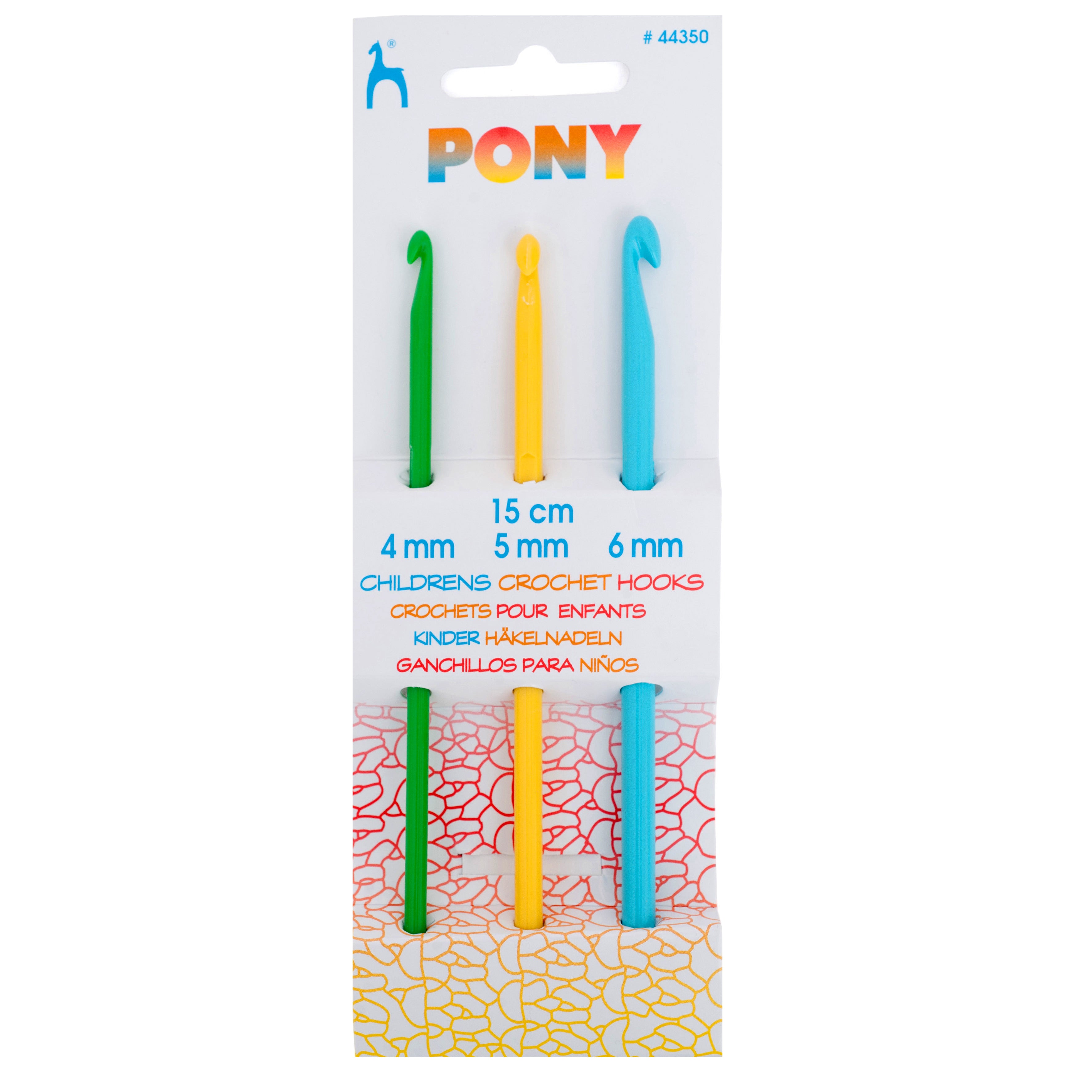 Children's crochet hooks, pack of 3