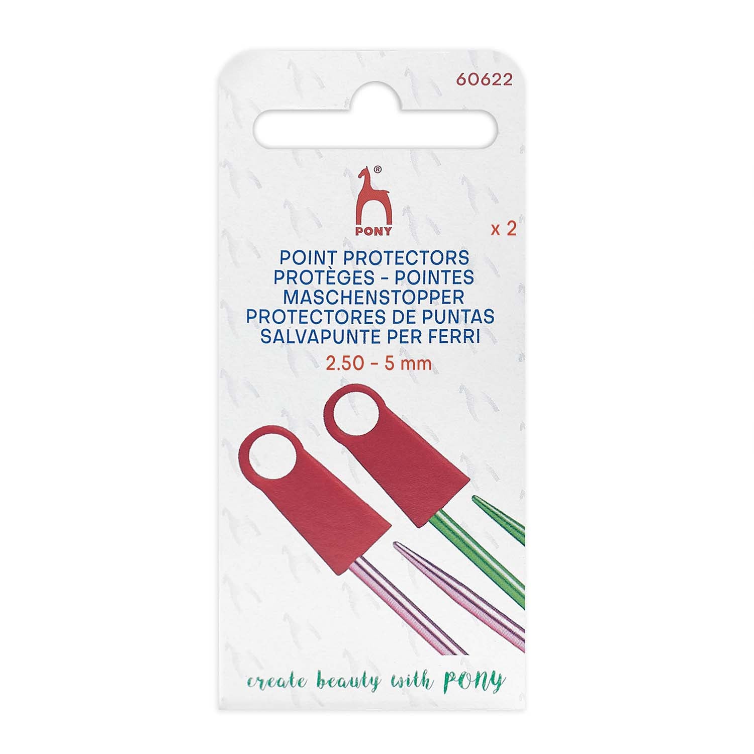 Knitting needle point protector, standard