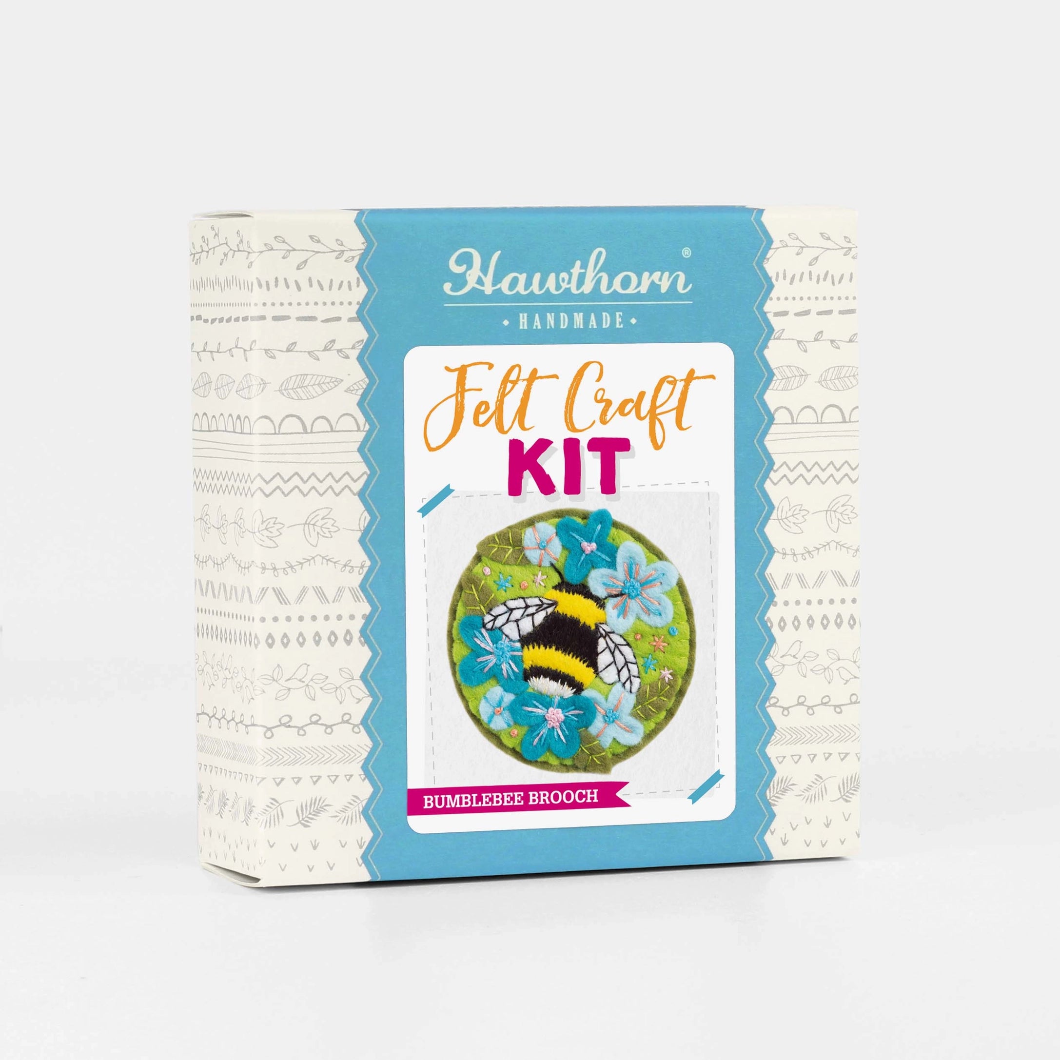 Bumblebee Felt Craft Brooch Kit | Complete Craft Kit
