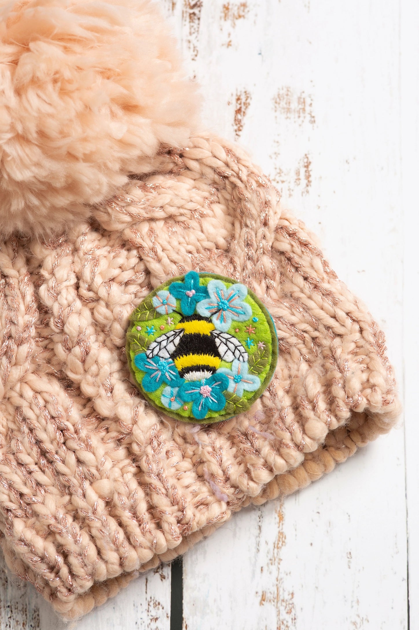 Bumblebee Felt Craft Brooch Kit | Complete Craft Kit
