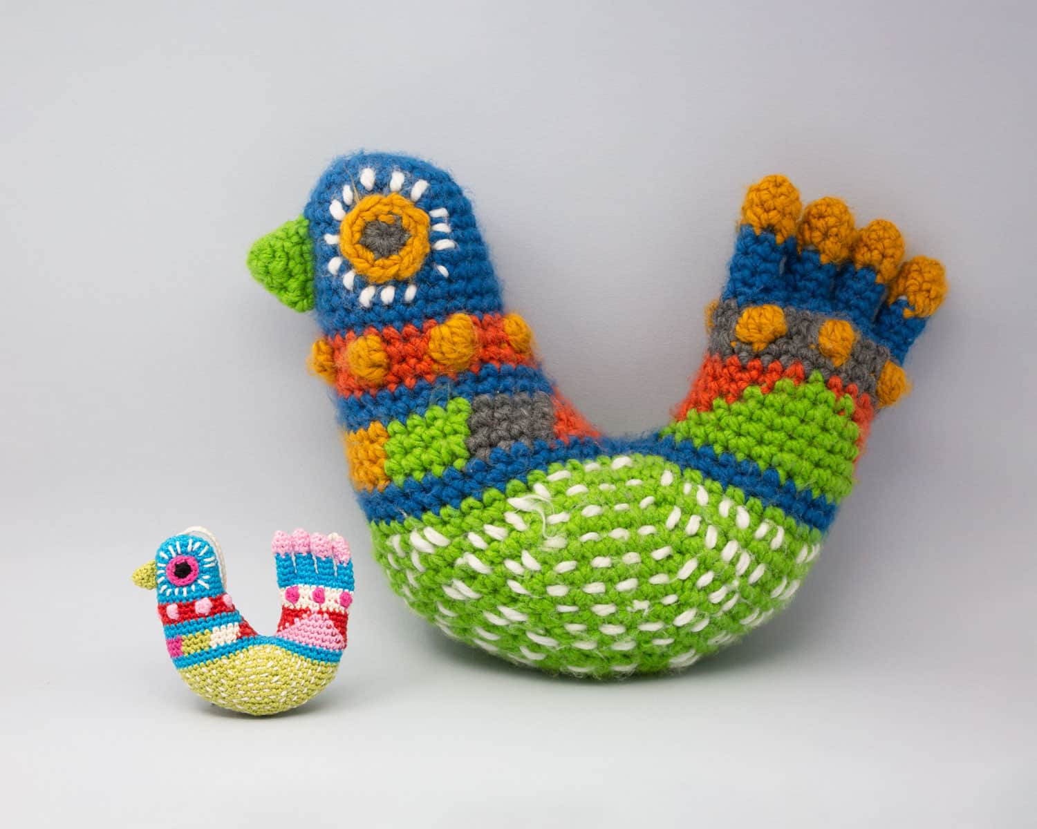 Speckled bird printed crochet pattern