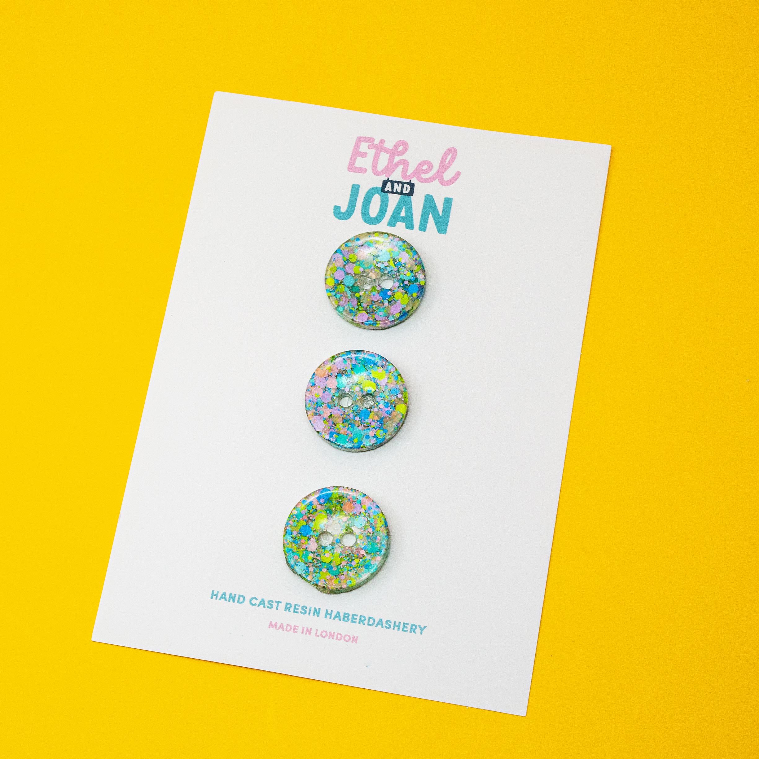 Festival Pan Buttons pack of 3