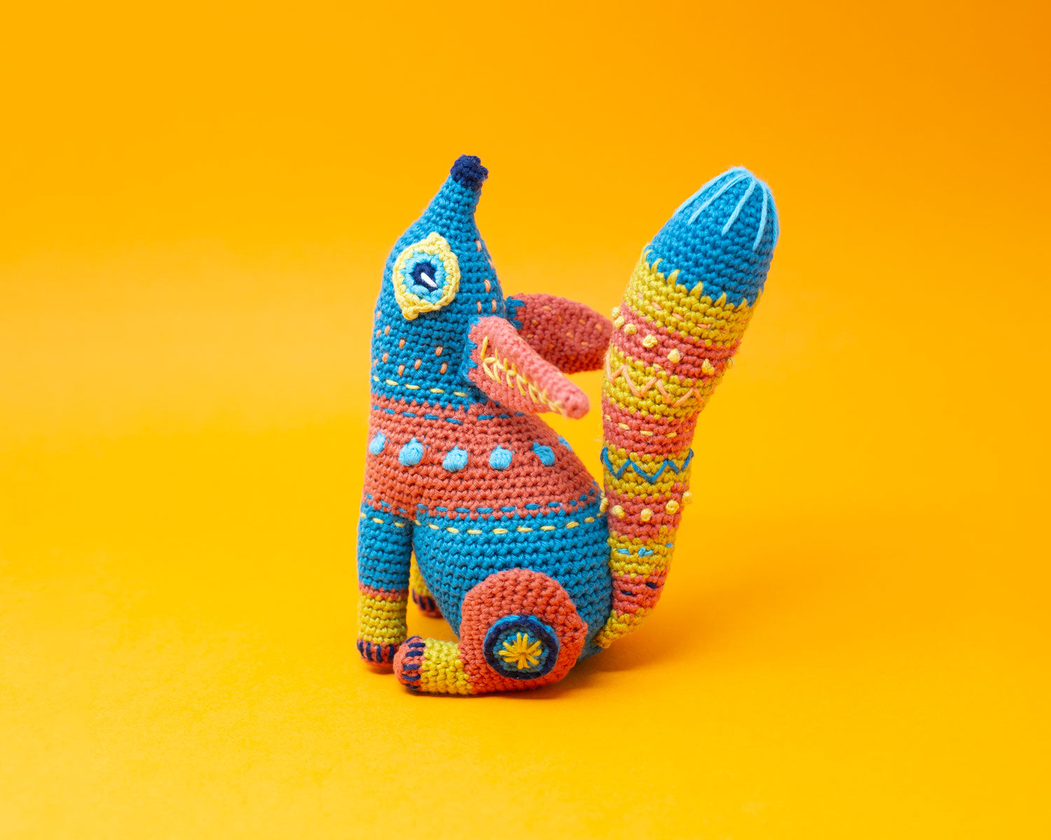 Make Me Roar Fox Alebrije crochet yarn pack