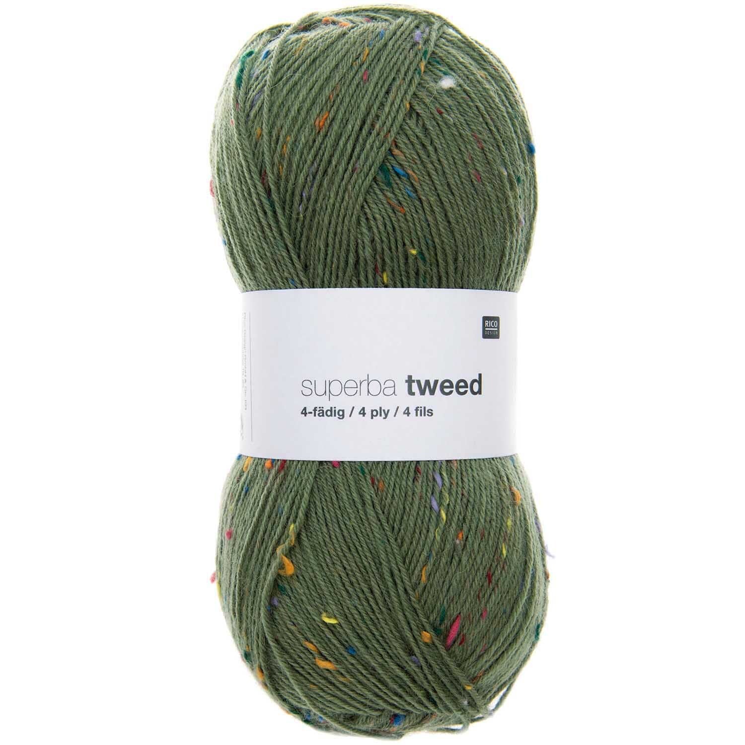 Superb Tweed sock yarn by Rico