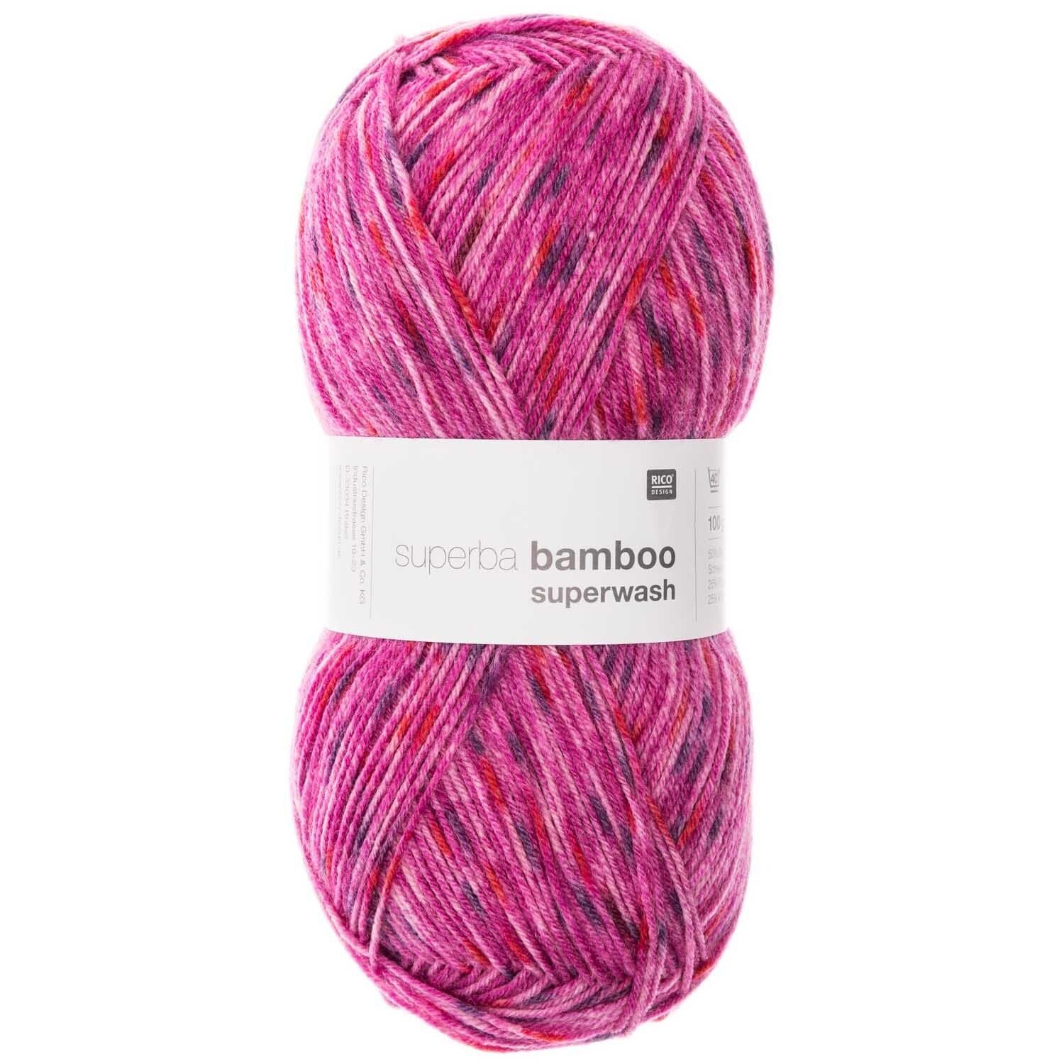 Supera bamboo sock yarn by Rico