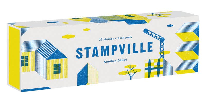 Abrams & Chronicle Books - Stampville - 25 stamps + 2 ink pads (Craft Kit)