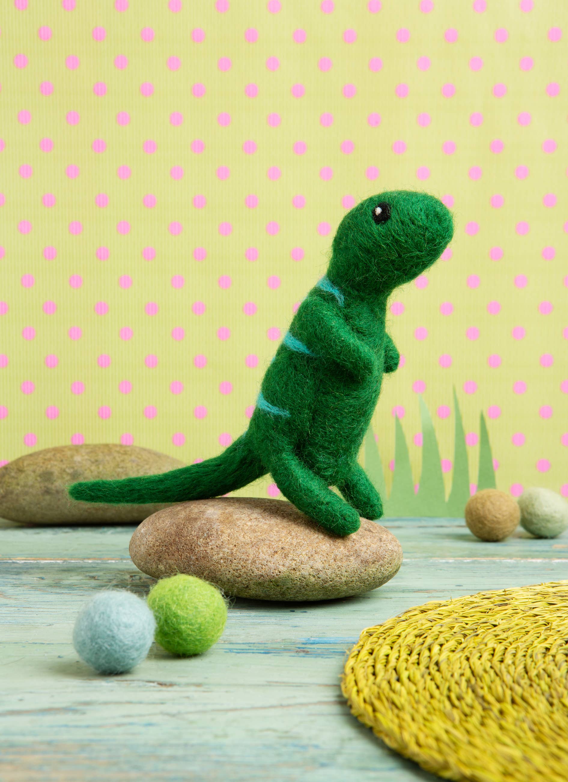 Hawthorn Handmade - T-Rex Mini Needle Felting Kit | Beginner Craft Kit