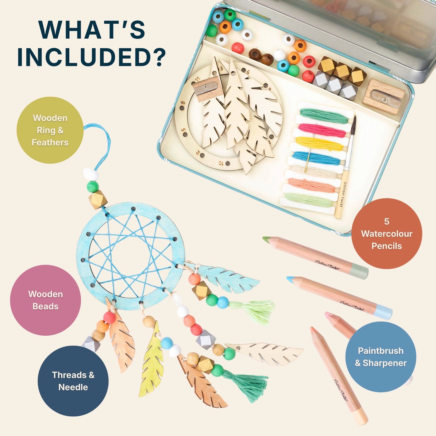 Cotton Twist - Make Your Own Dreamcatcher Craft Kit