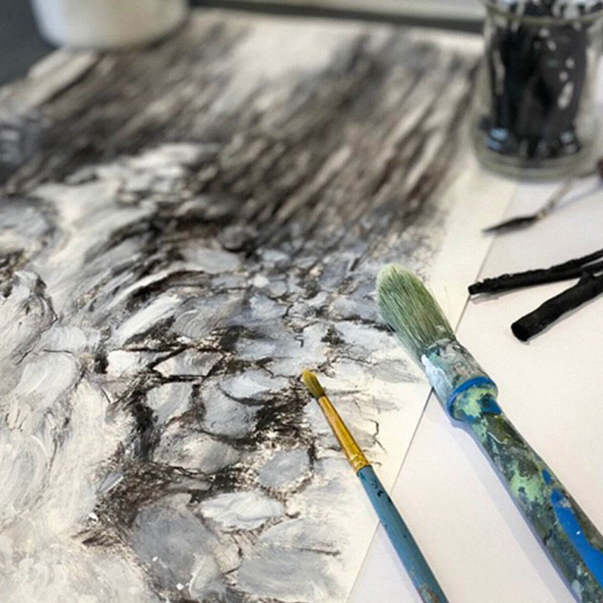 Charcoal and Acrylic Workshop