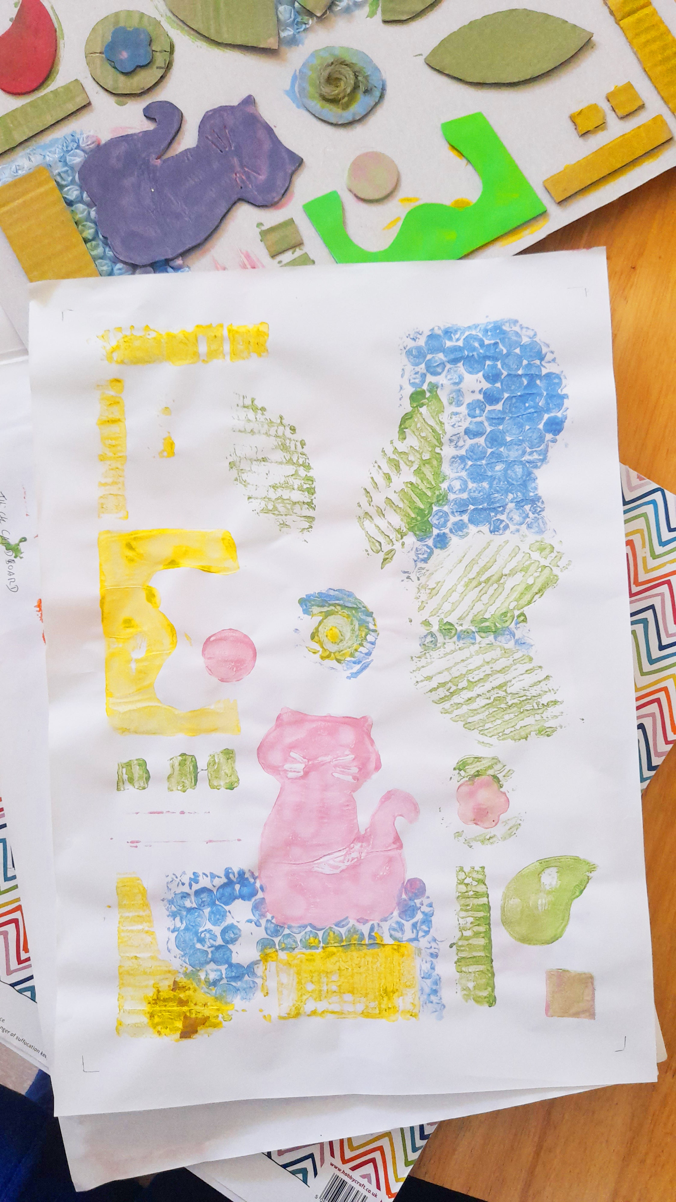 Collograph Printing Workshop under 11's