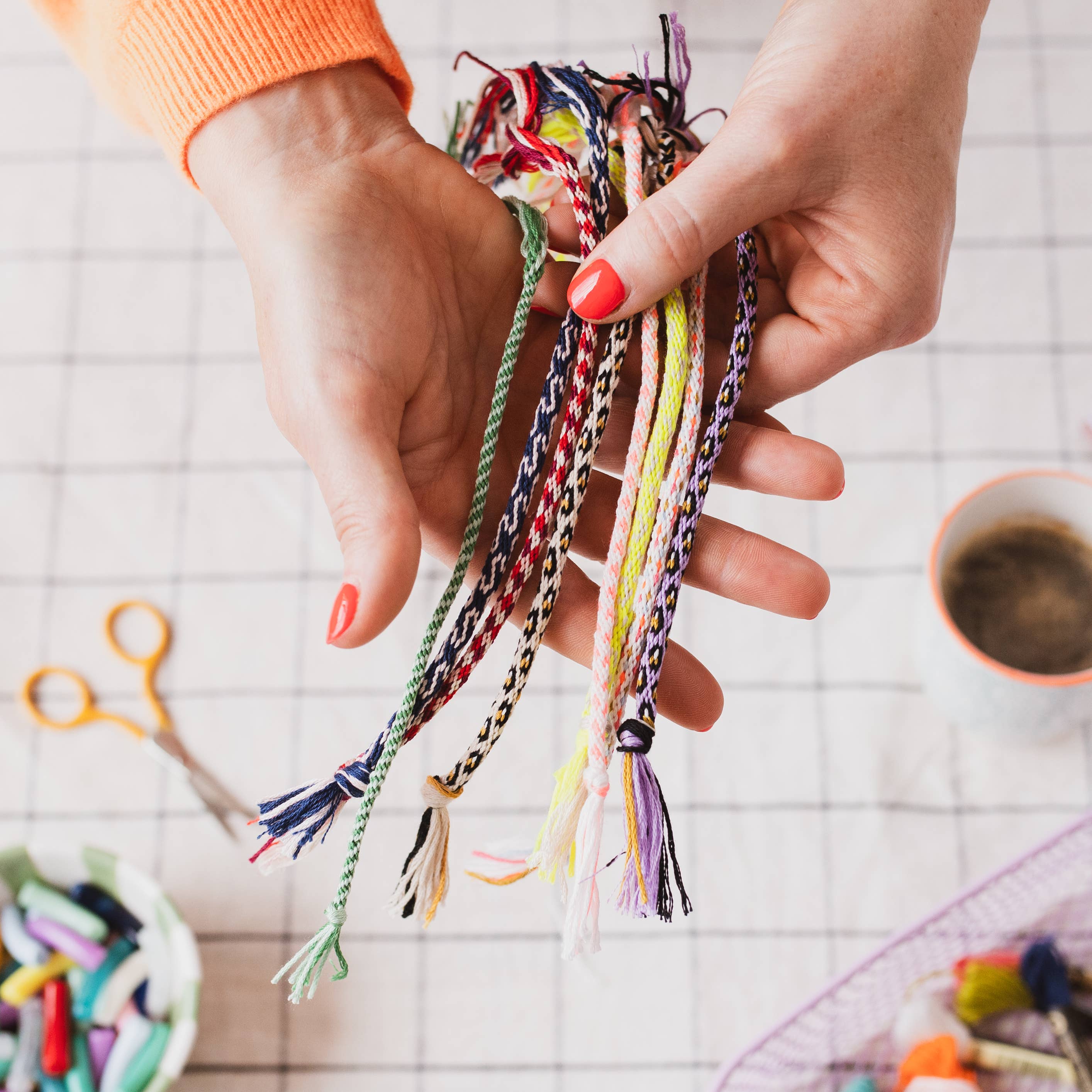Cotton Clara Craft Kits & Supplies - Kumihimo Friendship Bracelet Kit