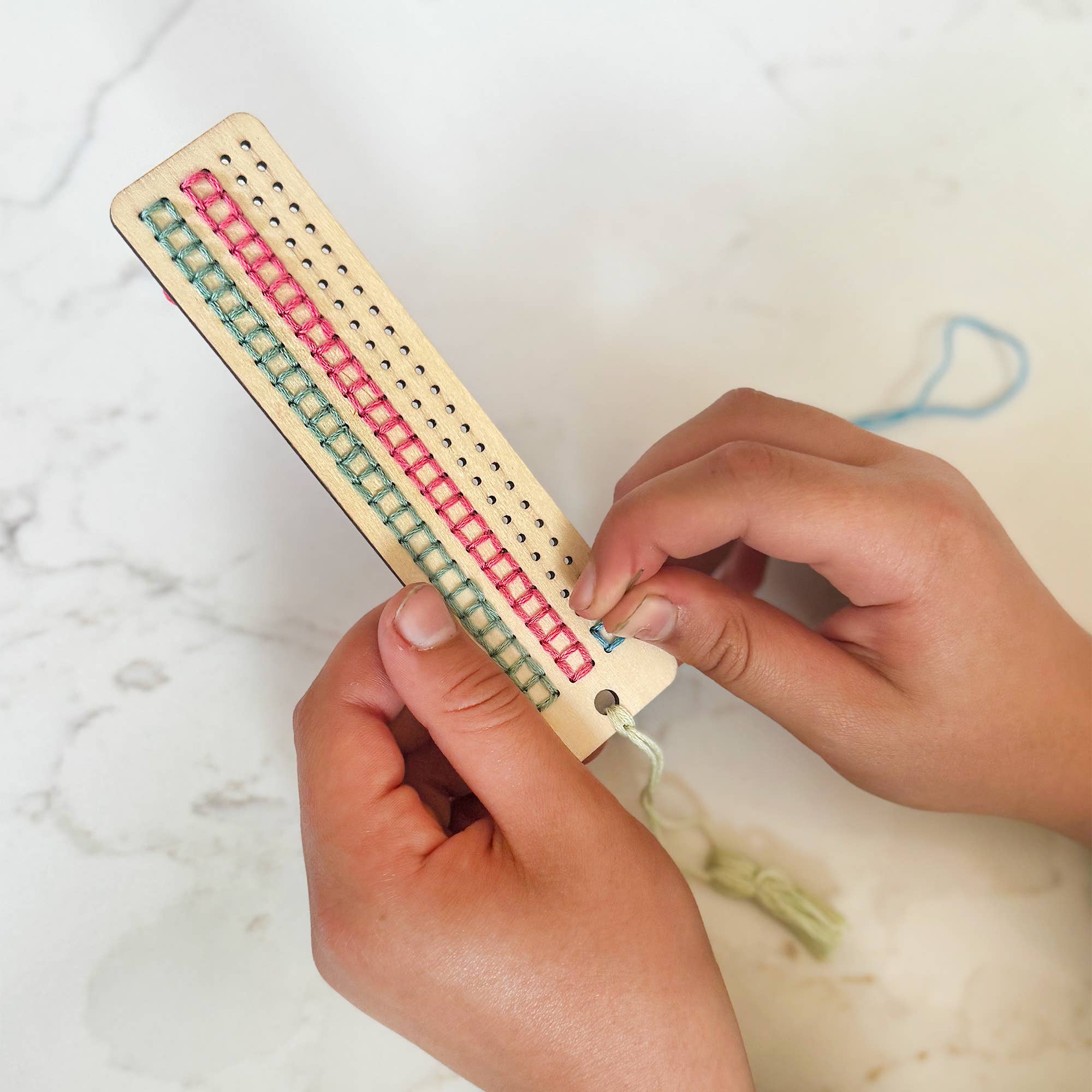 Cotton Twist  - DIY Craft Kit - Kids: Make Your Own Stitched Tassel Bookmark