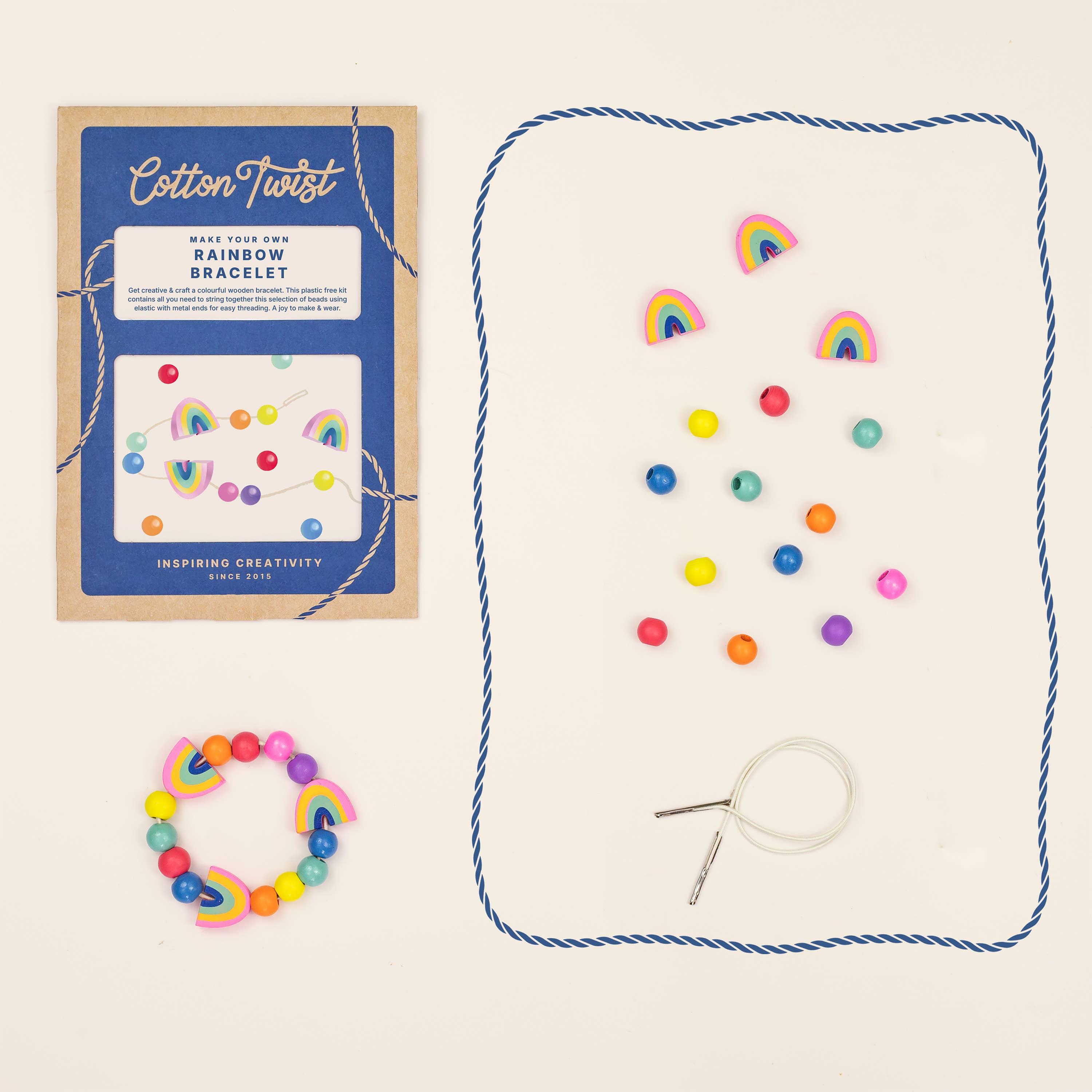Cotton Twist  - Make Your Own Rainbow Bracelet