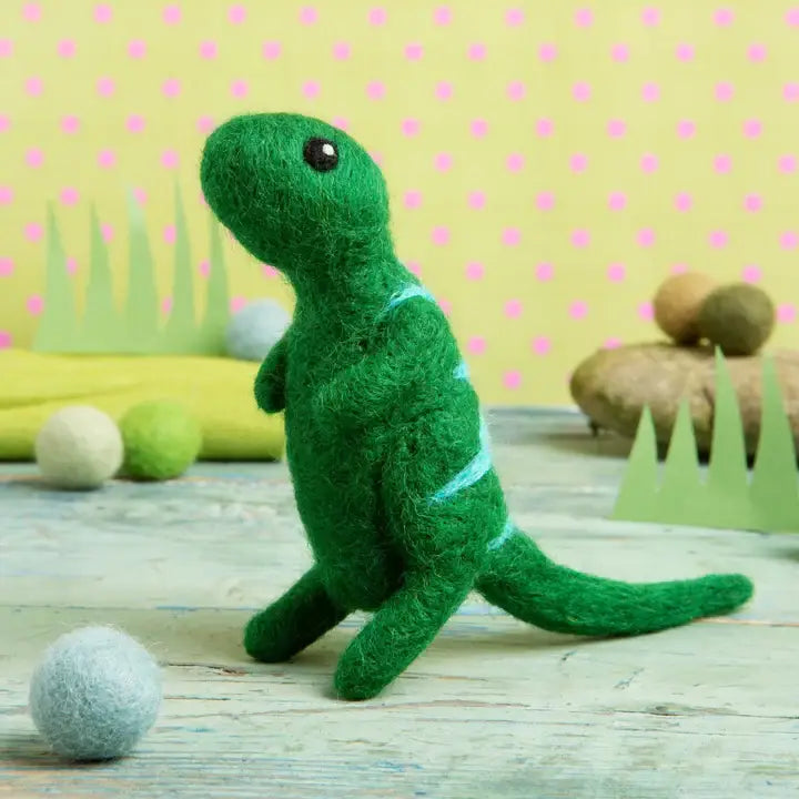 Hawthorn Handmade - T-Rex Mini Needle Felting Kit | Beginner Craft Kit