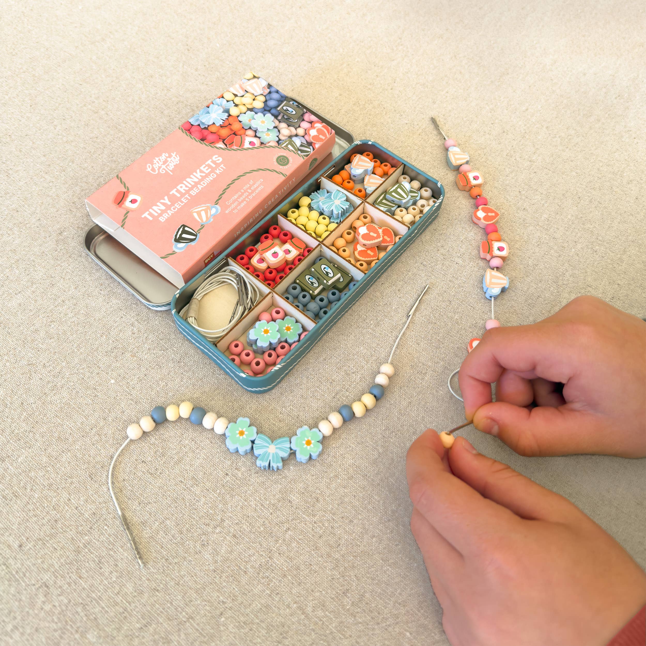 Cotton Twist (WE PREPAY ALL USA DUTIES) - Tiny Trinkets Beading Kit