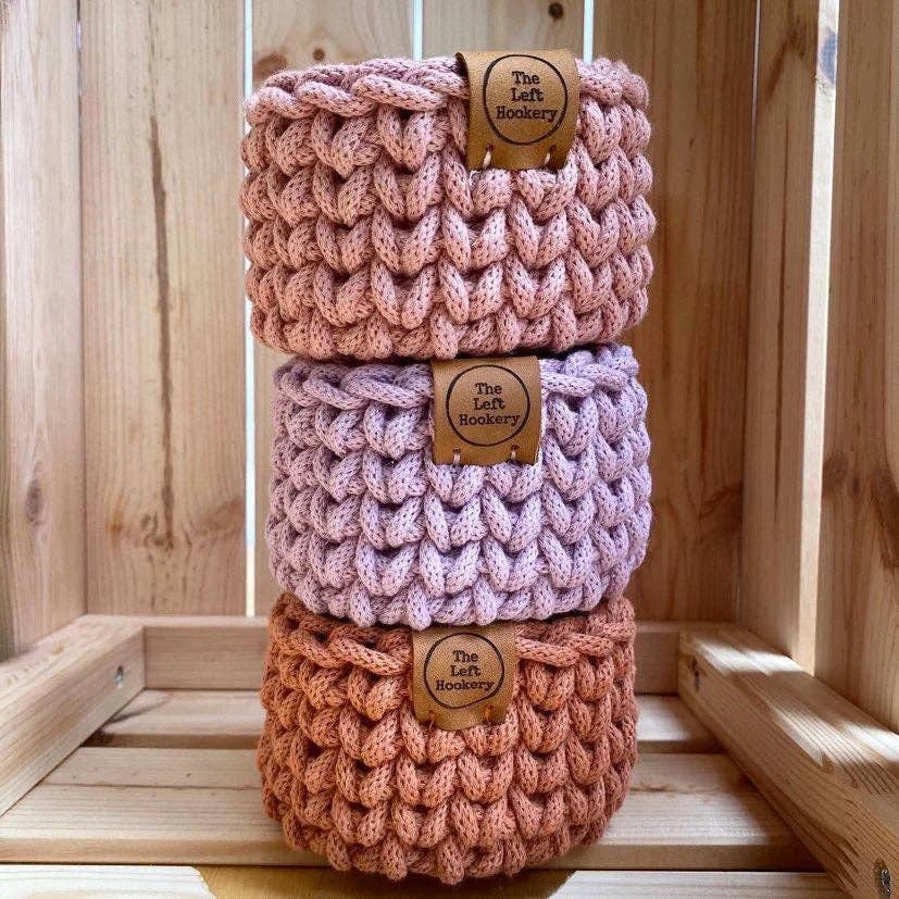 The Left Hookery - Tiny Crochet Basket Kit