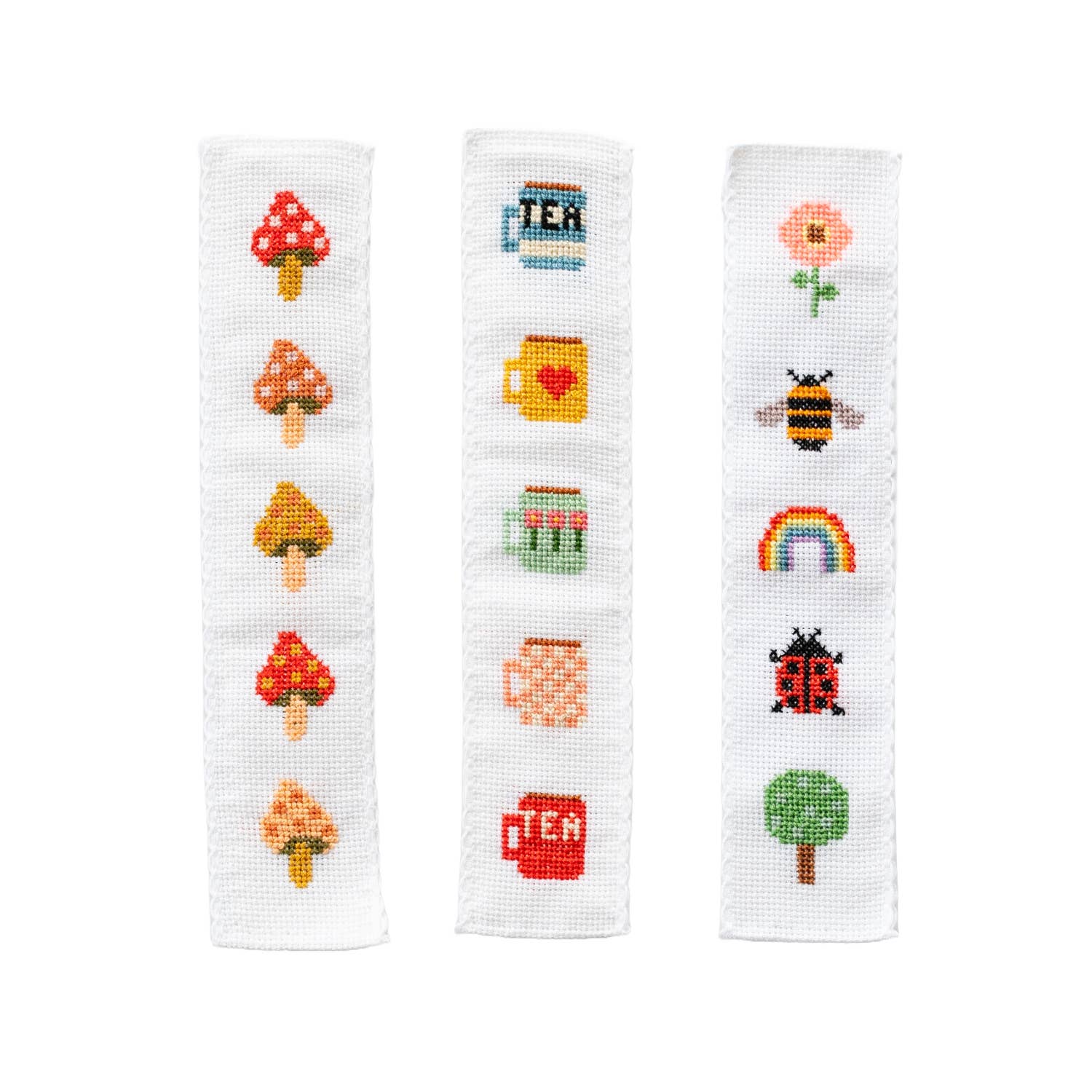 Cotton Clara Craft Kits & Supplies - Tea/Mugs Cross Stitch Bookmark Kit