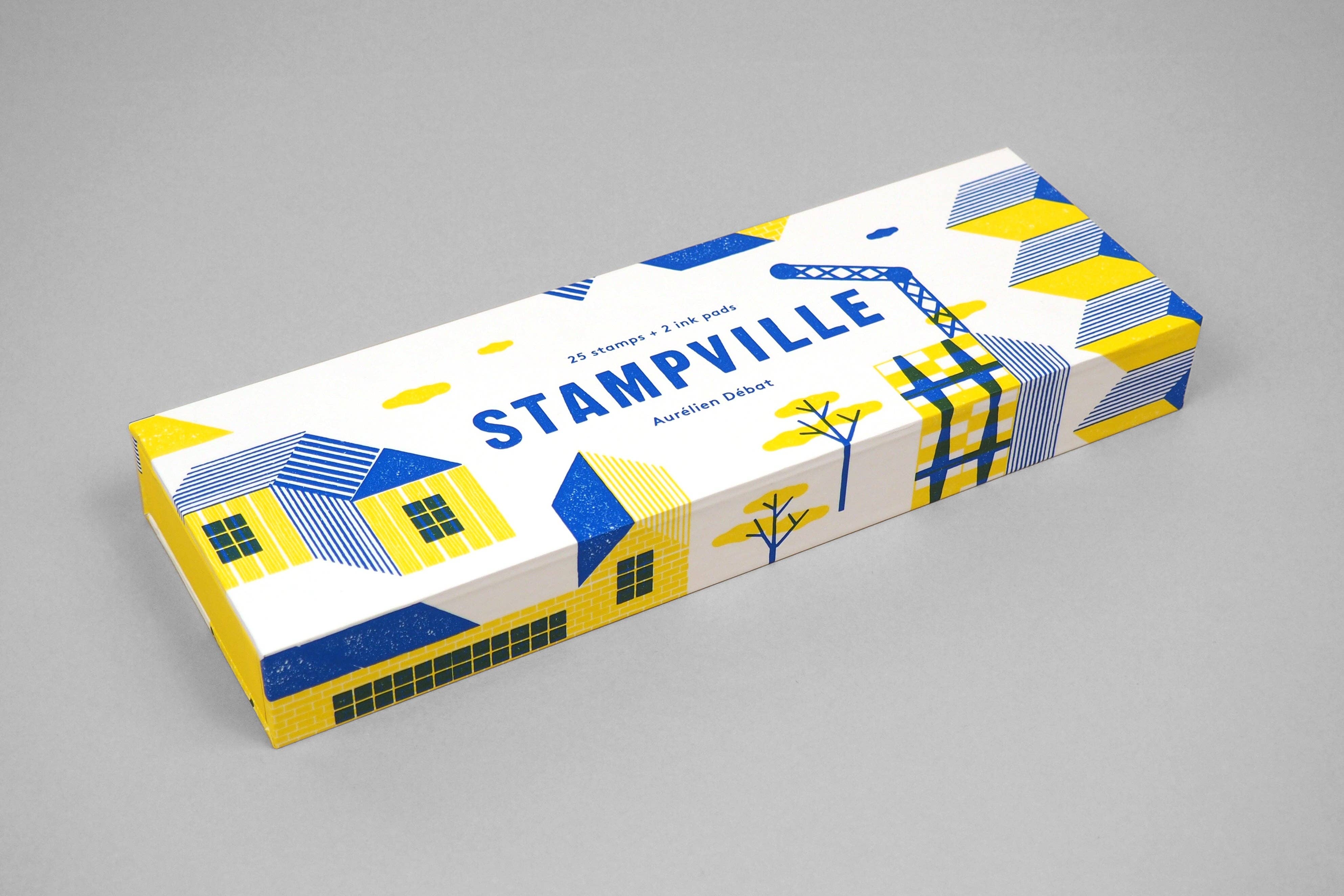 Abrams & Chronicle Books - Stampville - 25 stamps + 2 ink pads (Craft Kit)