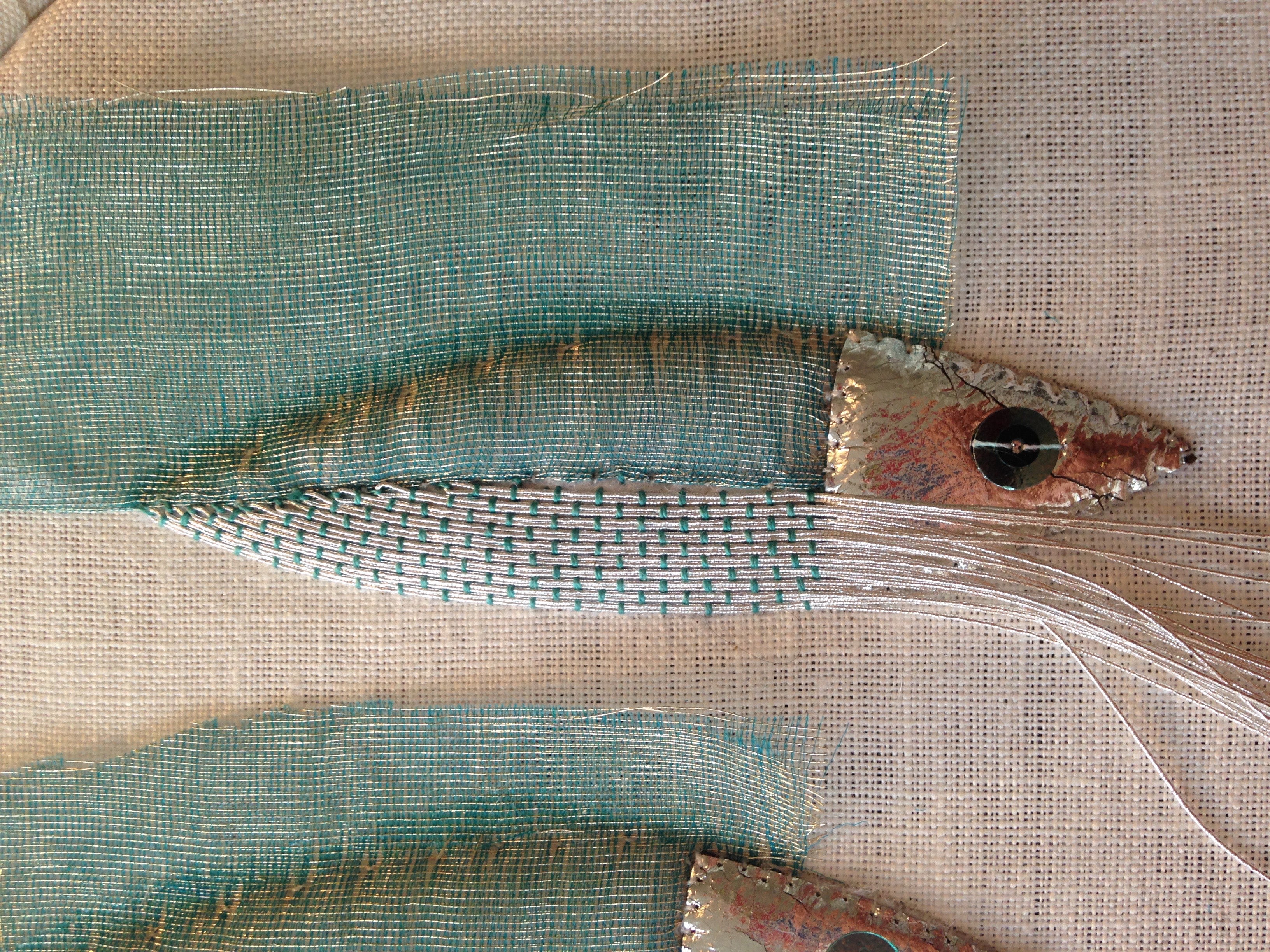 Metal Thread Embroidery - Hastings Mackerel