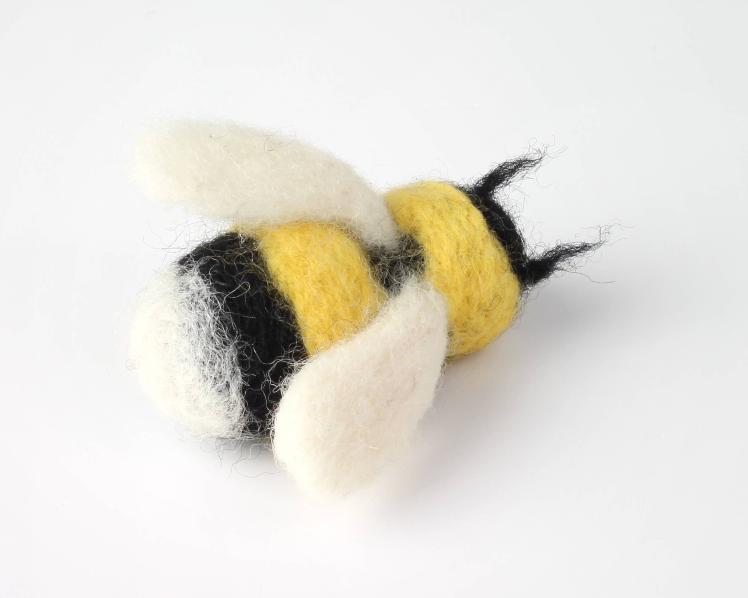 Hawthorn Handmade - Bee Brooch Needle Felting Kit | Complete Craft Kit