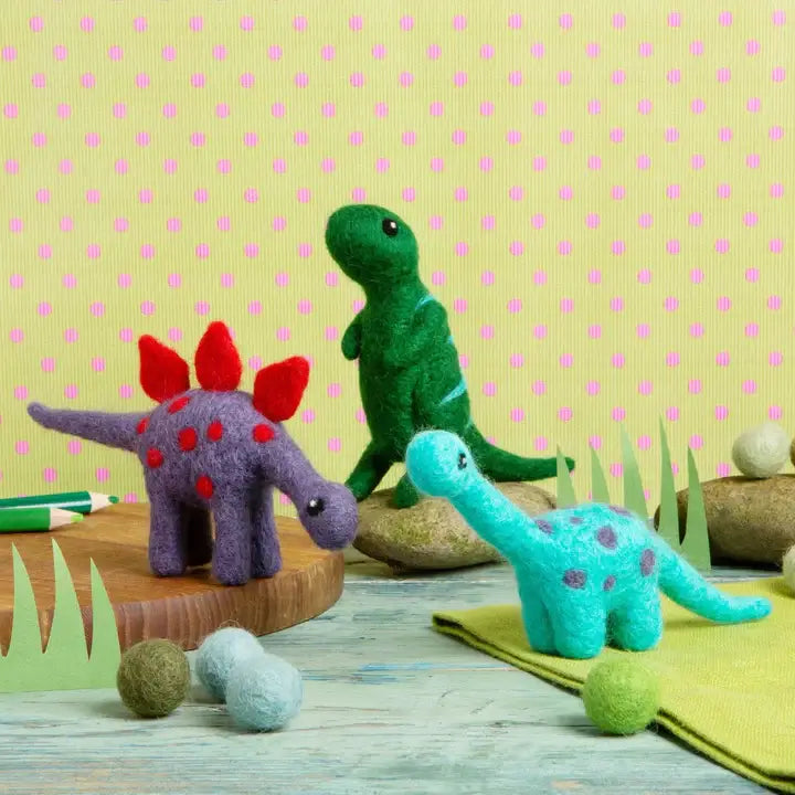 Hawthorn Handmade - T-Rex Mini Needle Felting Kit | Beginner Craft Kit