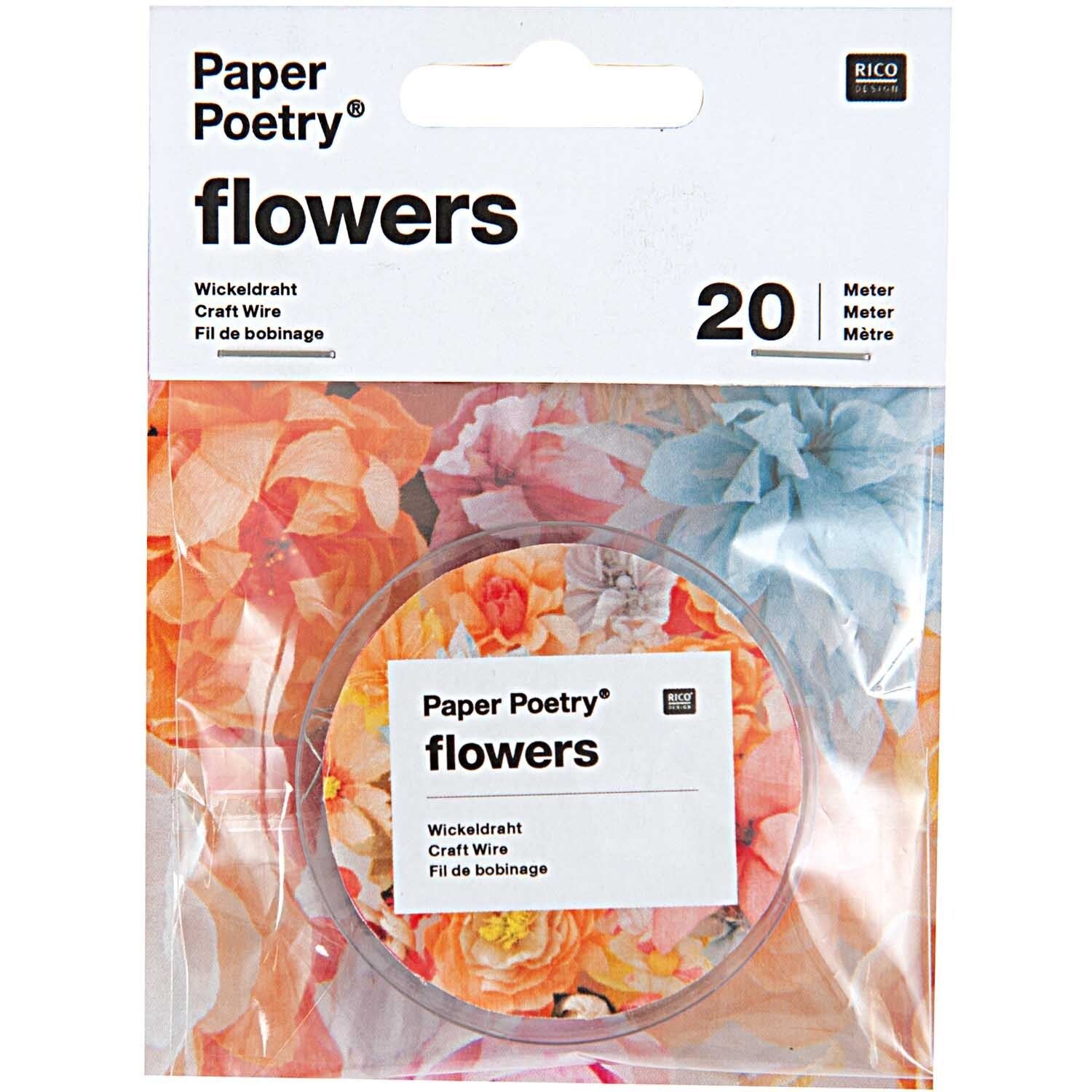 Paper poetry winding wire silver 0.4mm