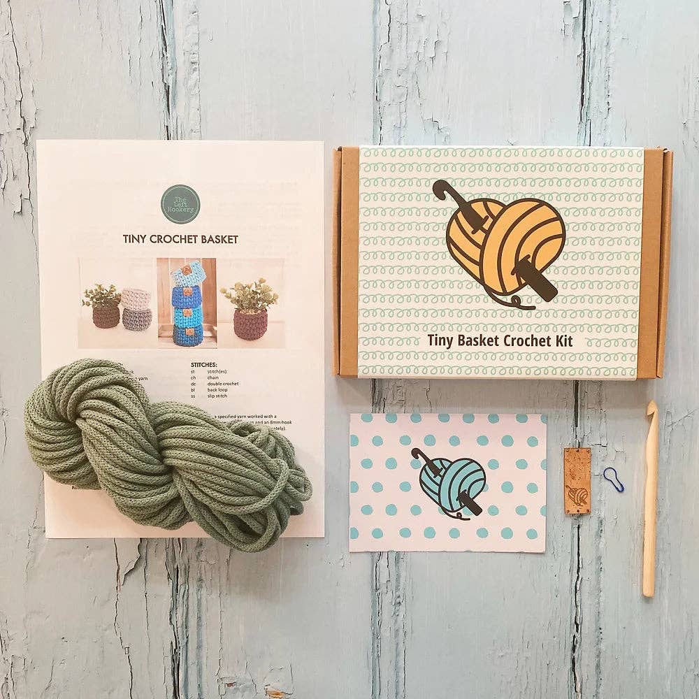 The Left Hookery - Tiny Crochet Basket Kit
