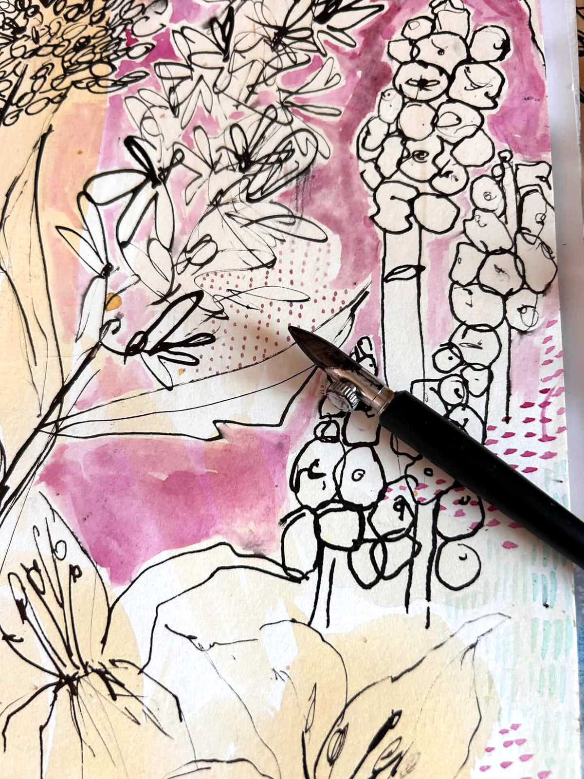 Beginners dip pen and Inks workshop in Eastbourne, East Sussex