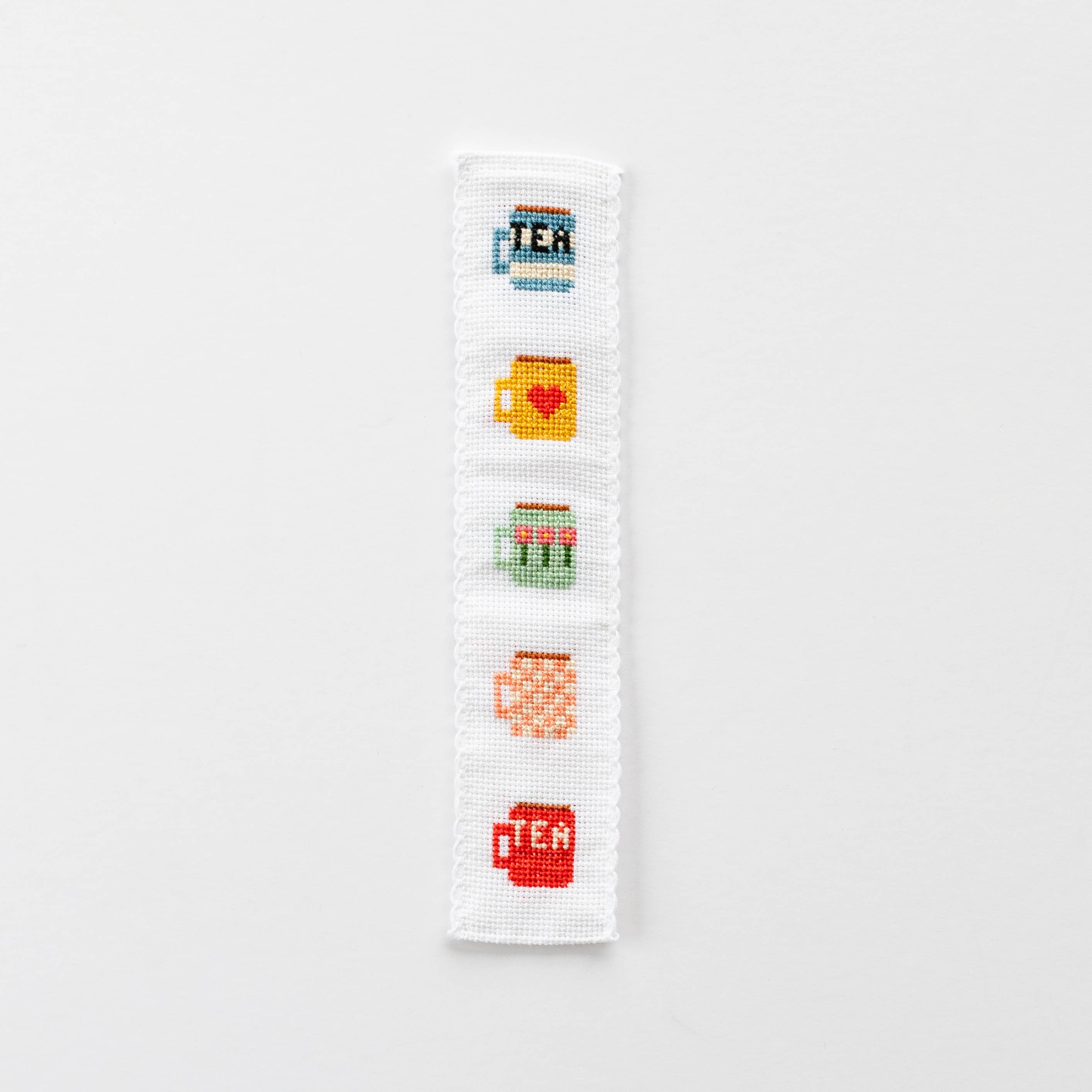 Cotton Clara Craft Kits & Supplies - Tea/Mugs Cross Stitch Bookmark Kit