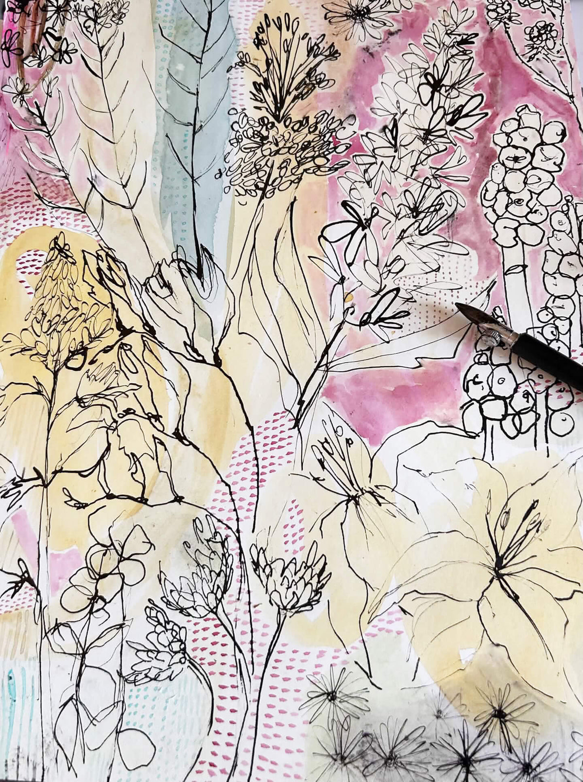 Beginners dip pen and Inks workshop in Eastbourne, East Sussex