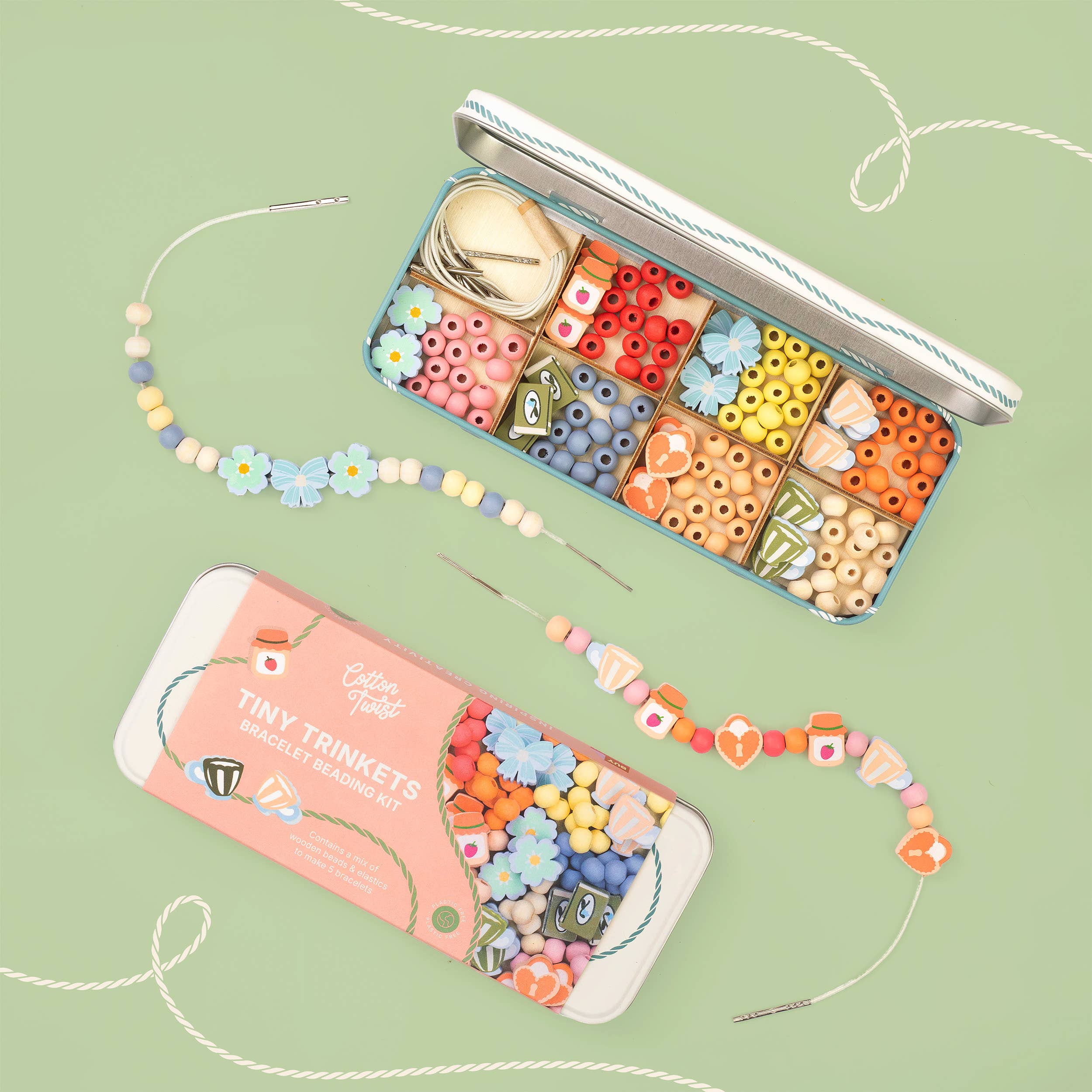 Cotton Twist (WE PREPAY ALL USA DUTIES) - Tiny Trinkets Beading Kit