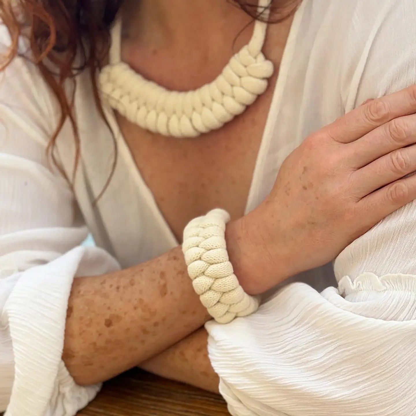 Macrame Kit, Rope Jewellery - Yellow, Navy and White