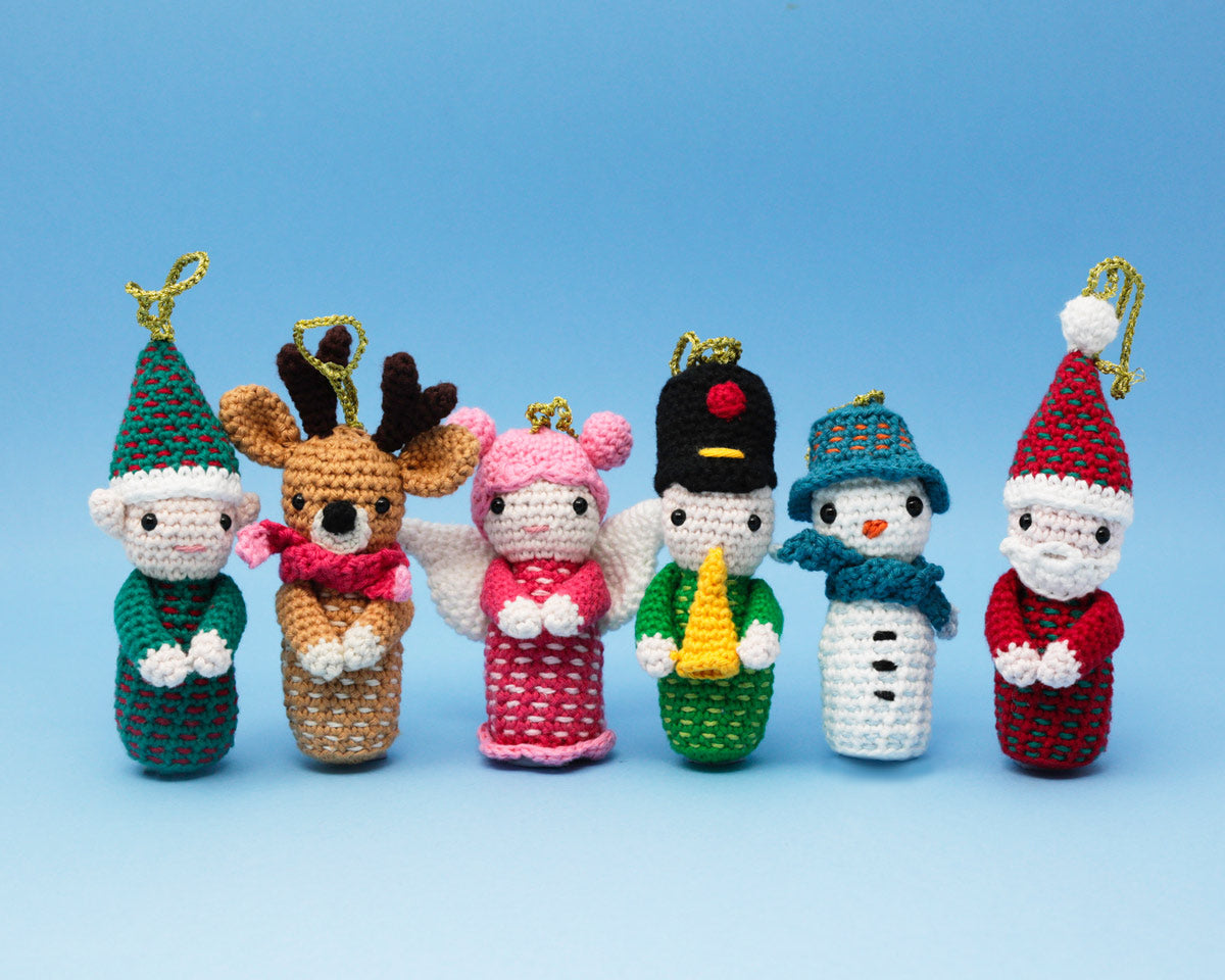 Six Christmas decorations pattern & YARN PACK