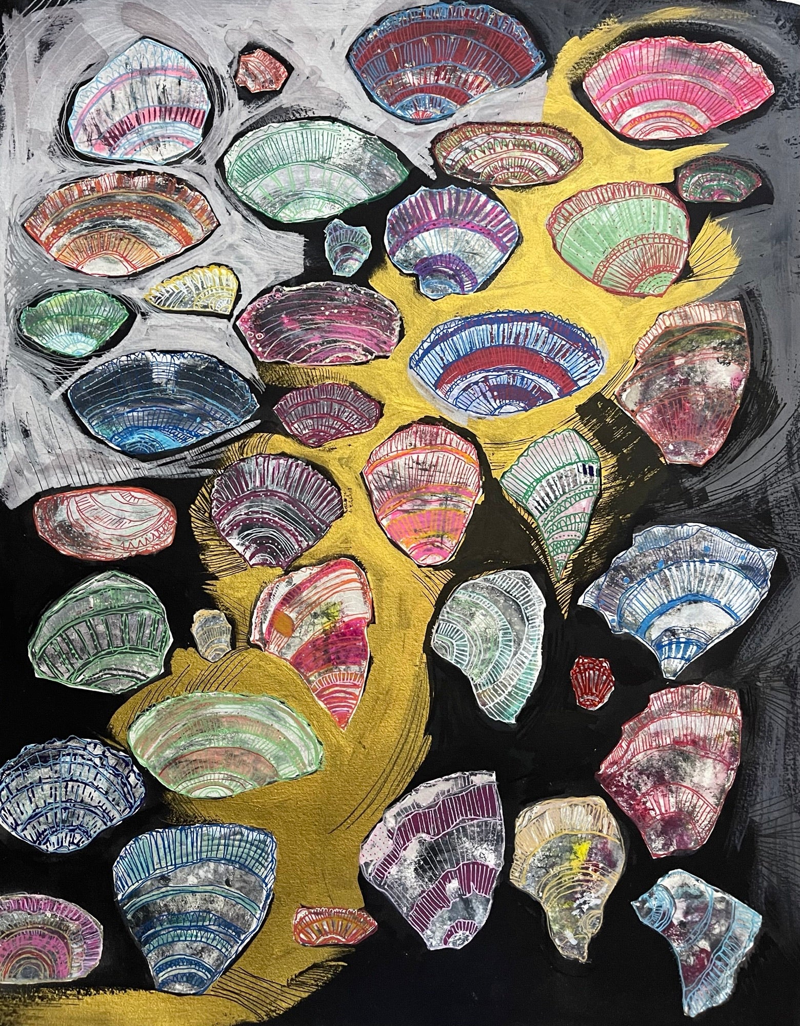 Acrylic Layering - painting workshop