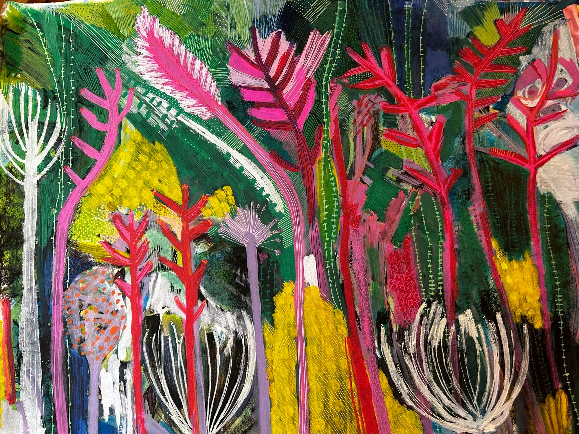 Acrylic Layering - painting workshop