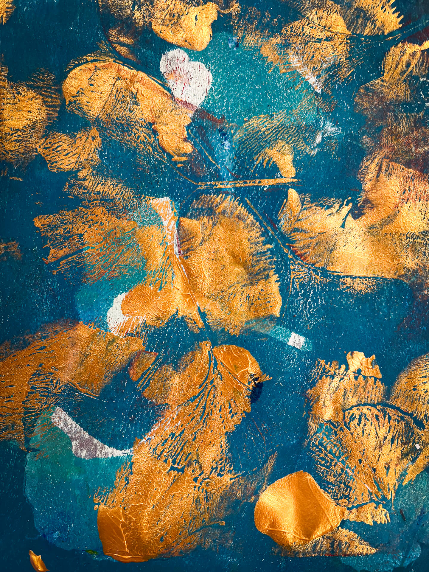 Gelli Printing × Still Life Collage