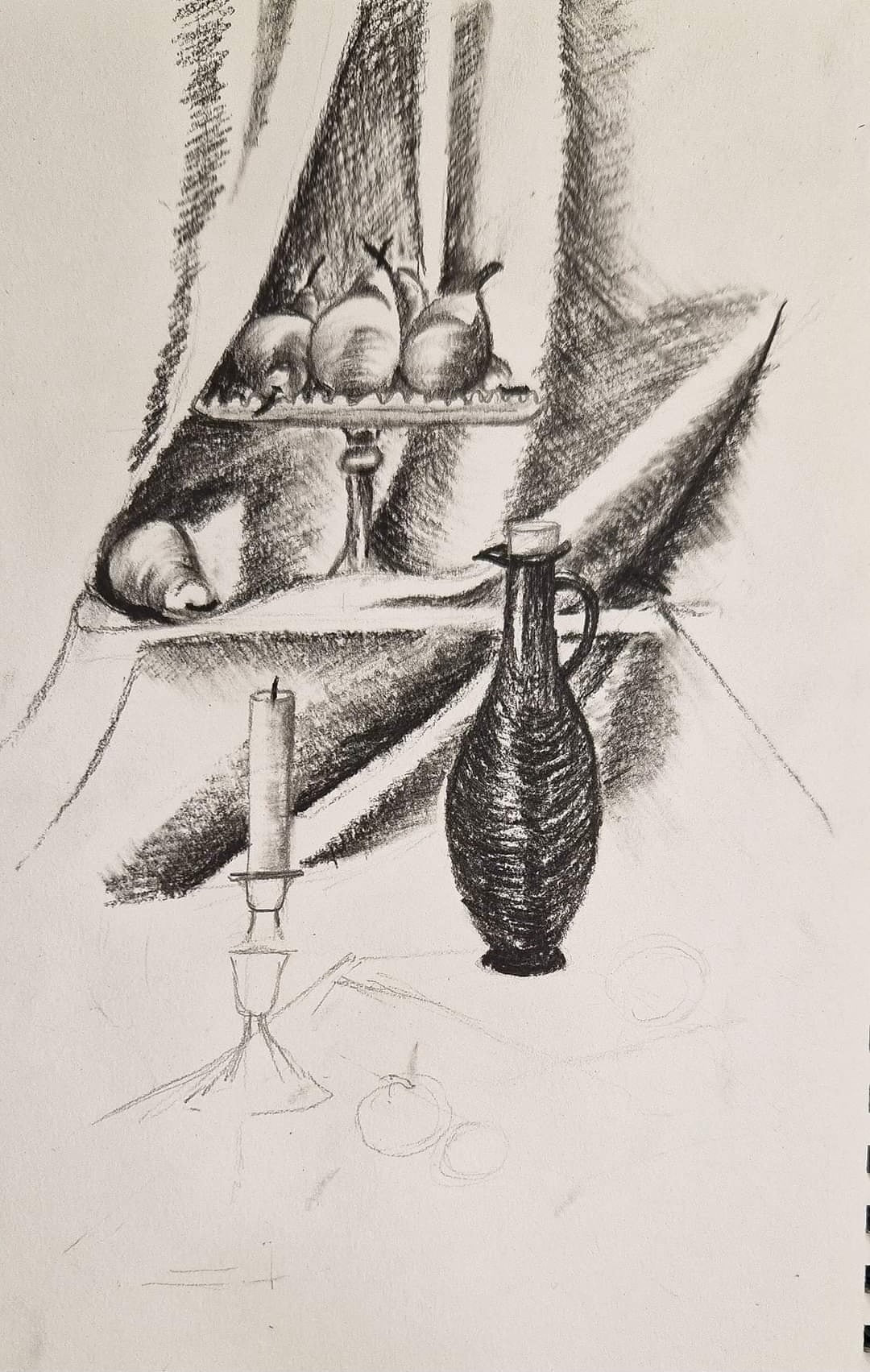 Charcoal Drawing Still Life Class