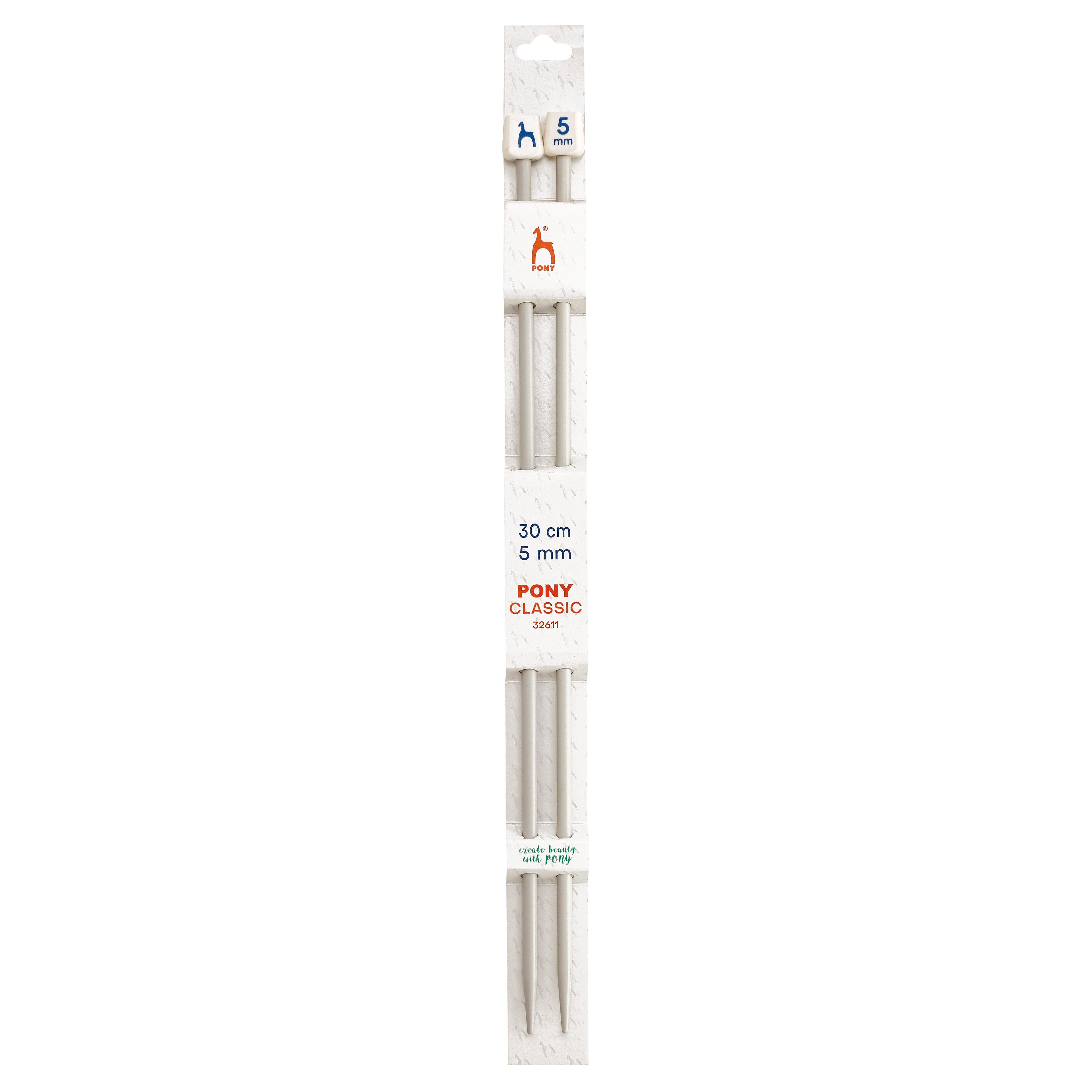 Knitting needles single ended sizes 2.50mm - 8.00mm