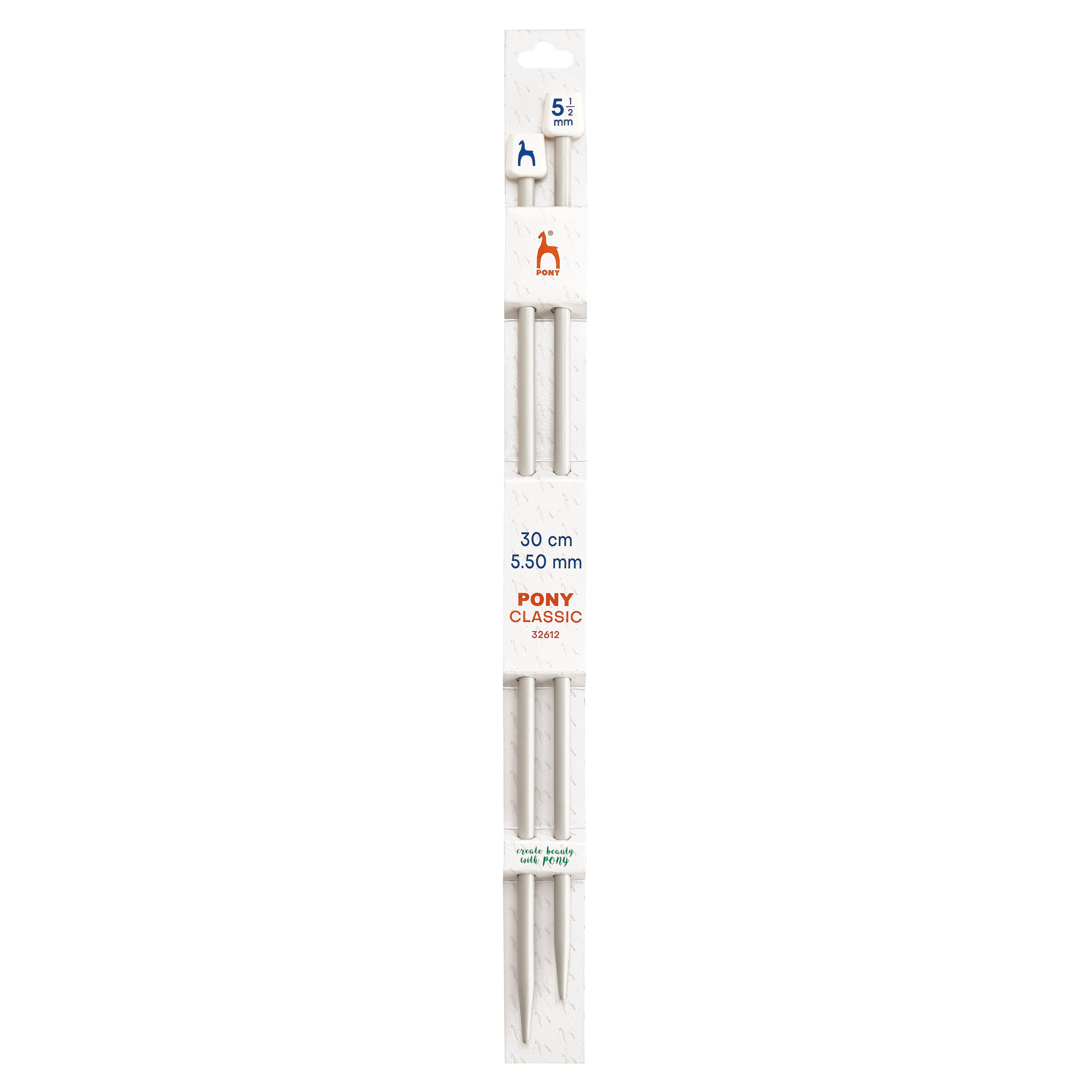 Knitting needles single ended sizes 2.50mm - 8.00mm
