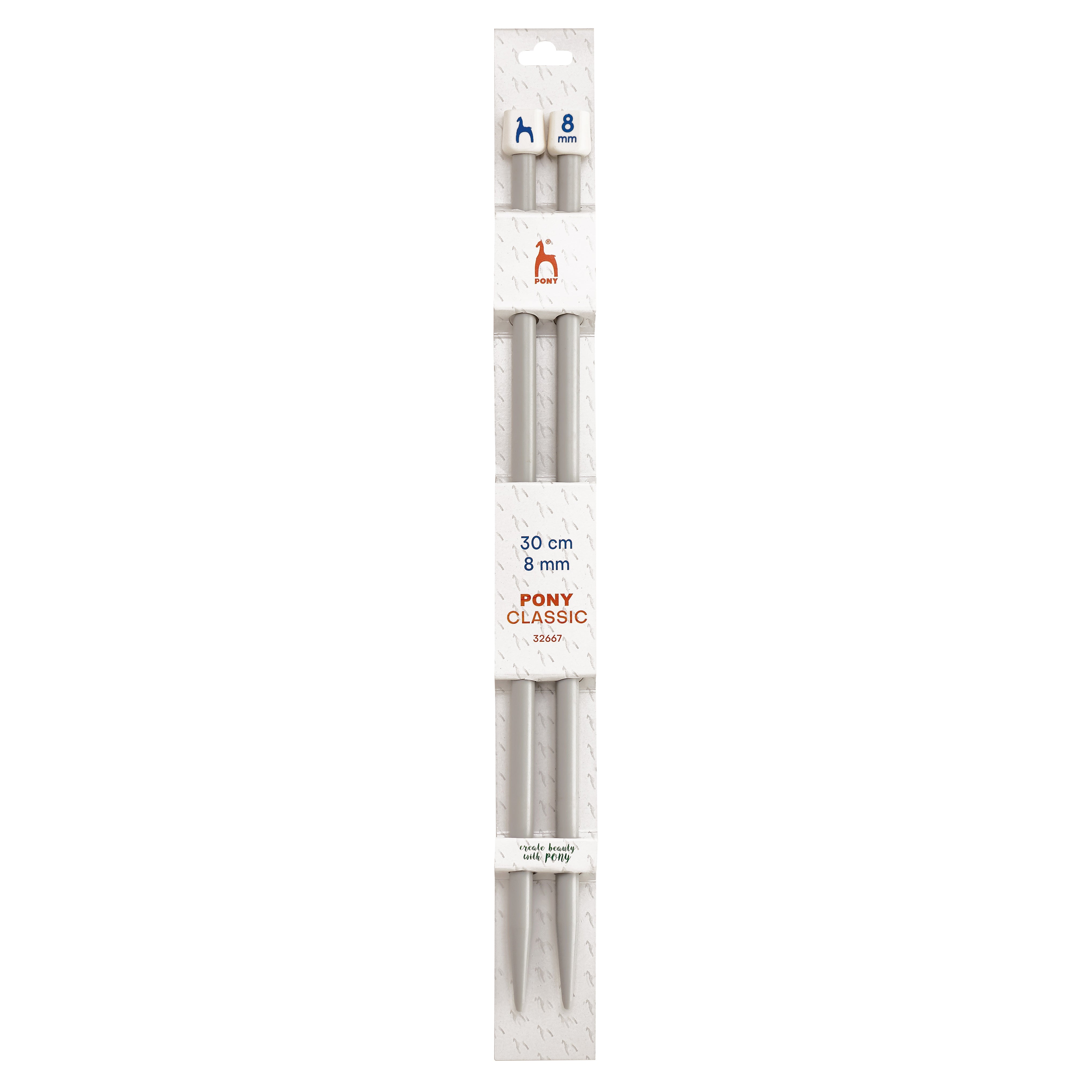 Knitting needles single ended sizes 2.50mm - 8.00mm