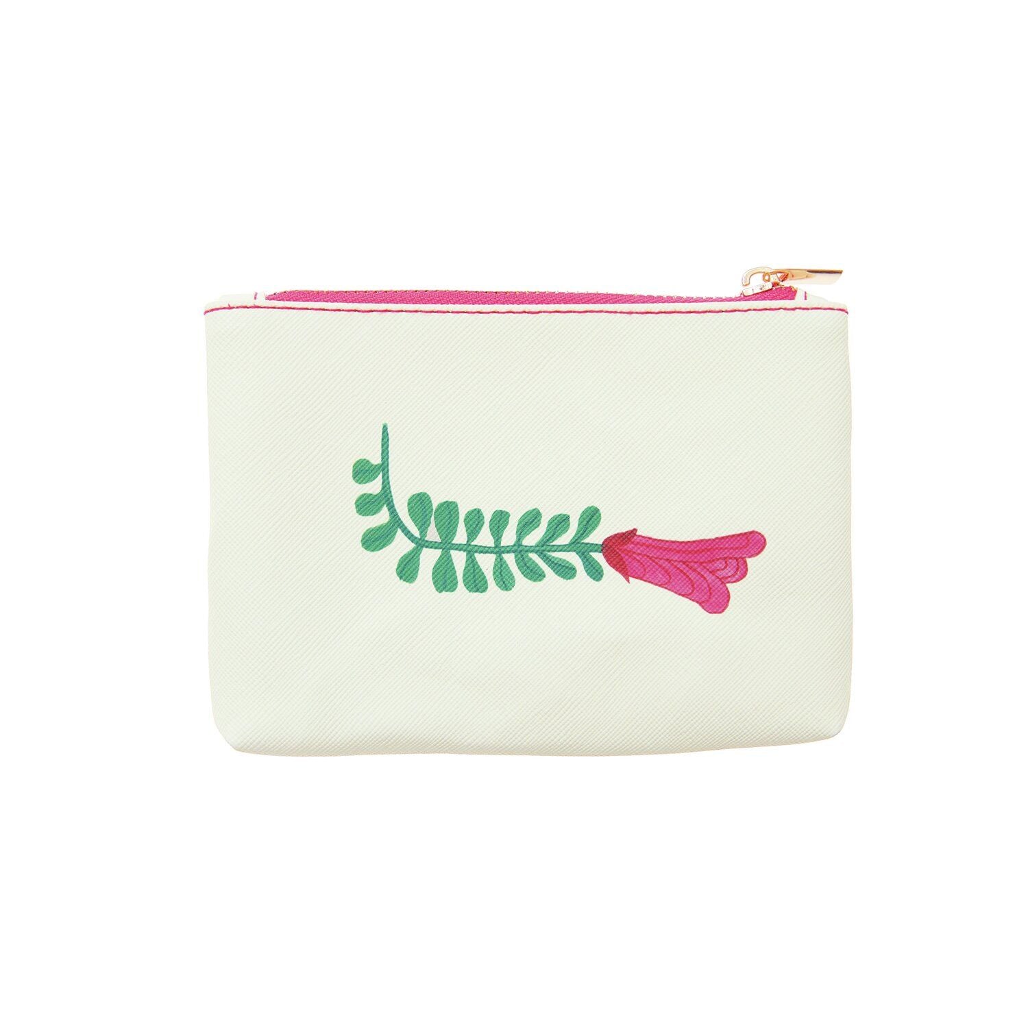 Small blue swedish folk Law inspired bird pouch