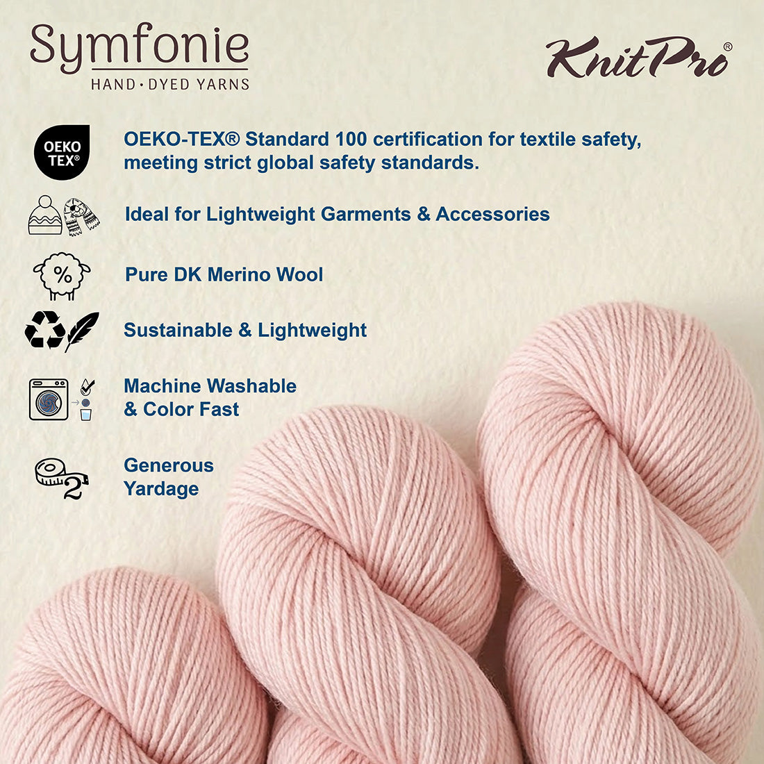 Symfonie Hand Dyed 100% Merino yarn - Viva