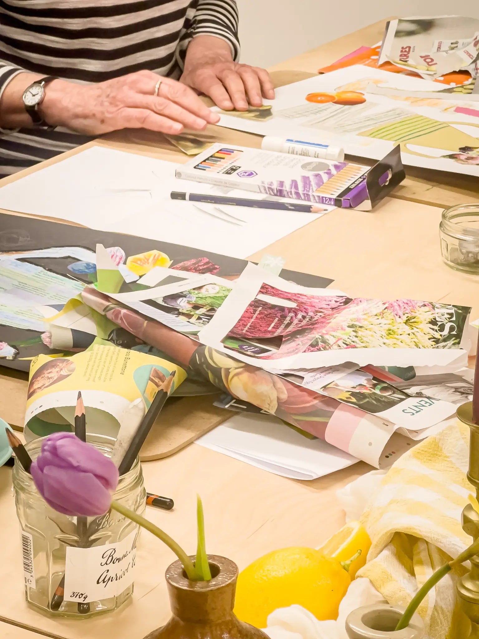 Still LIfe Collage, workshops at Maker Studio Eastbourne