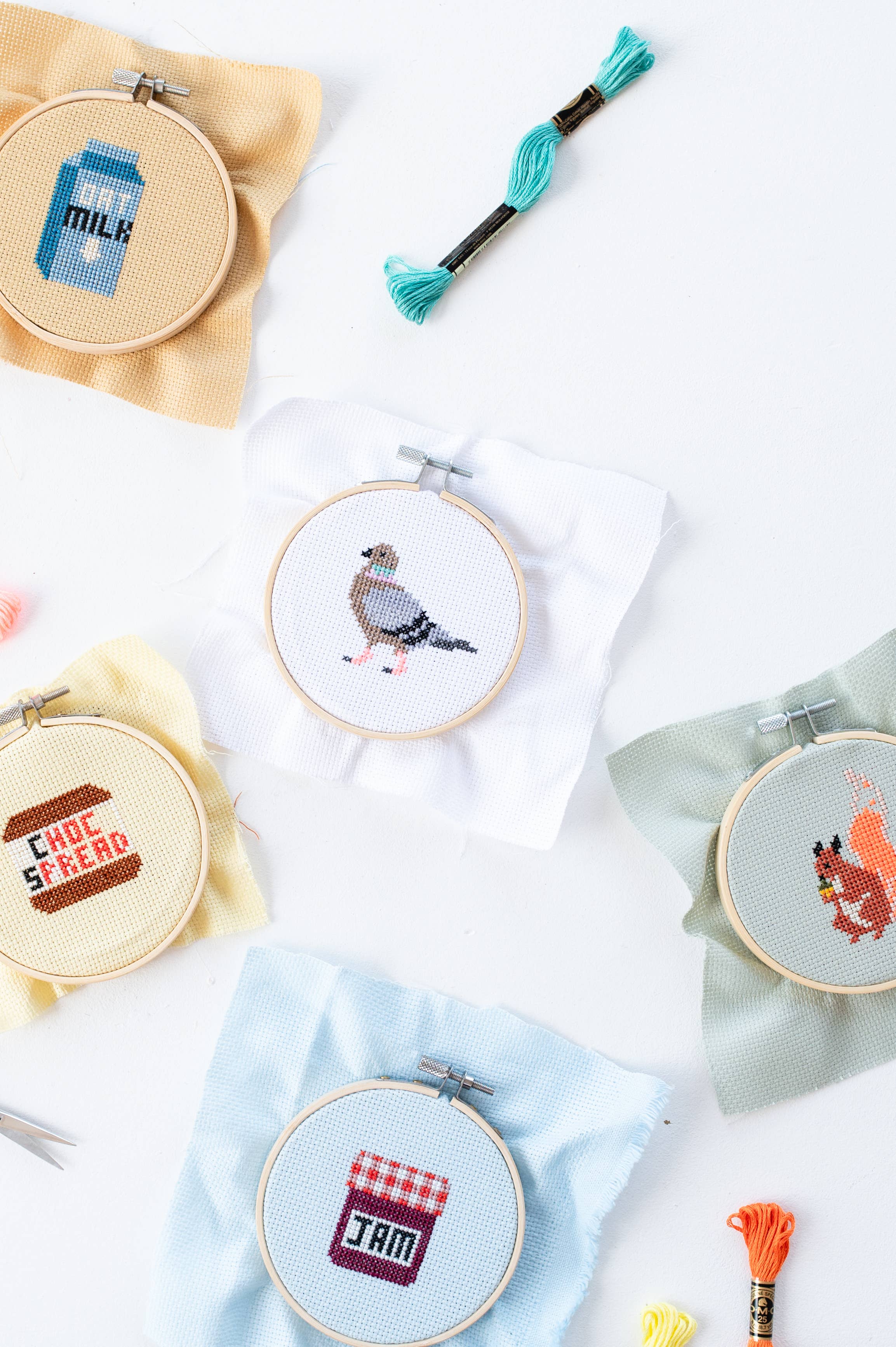 Cotton Clara Craft Kits & Supplies - Pigeon Cross Stitch Kit