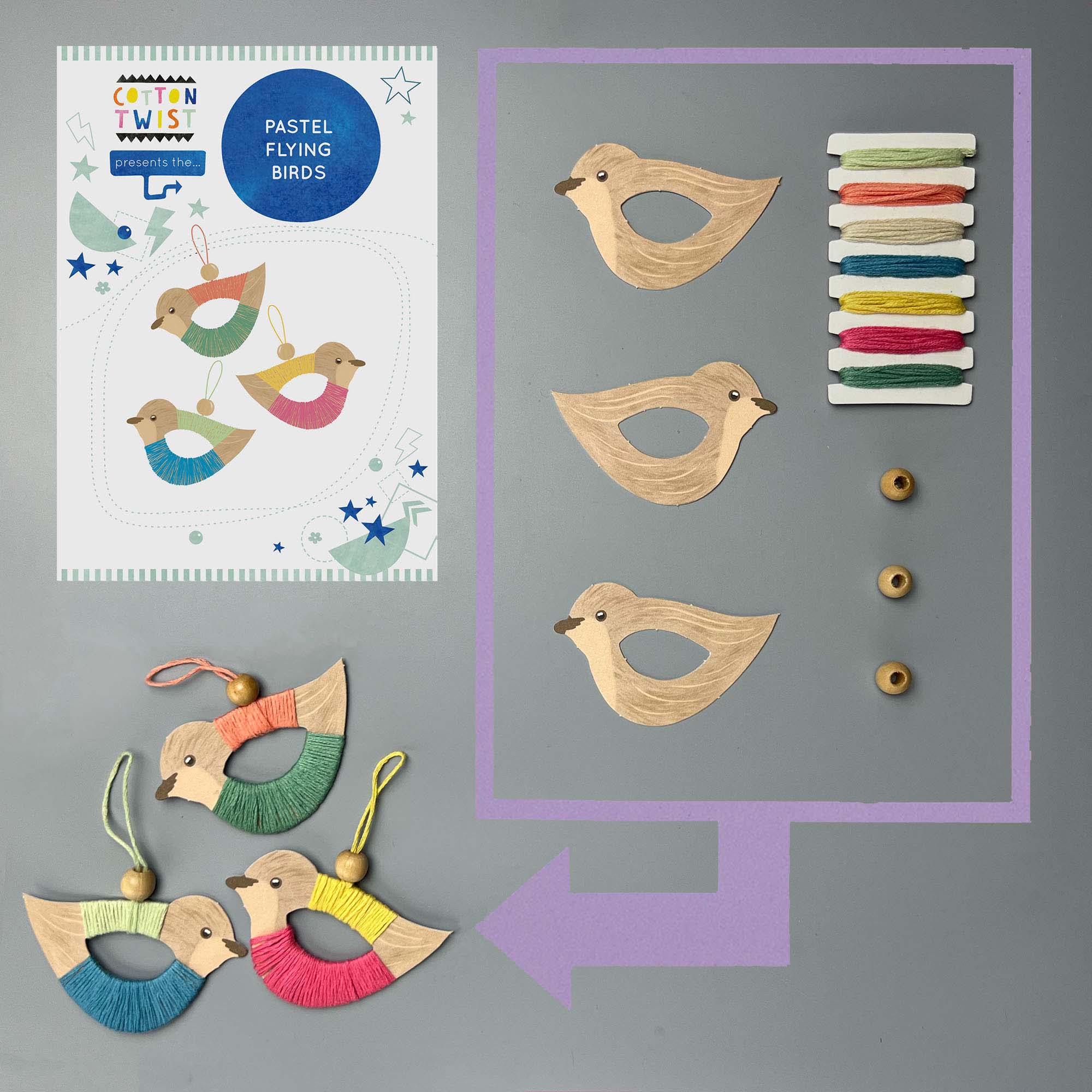 Cotton Twist - Make Your Own Flying Bird Decorations