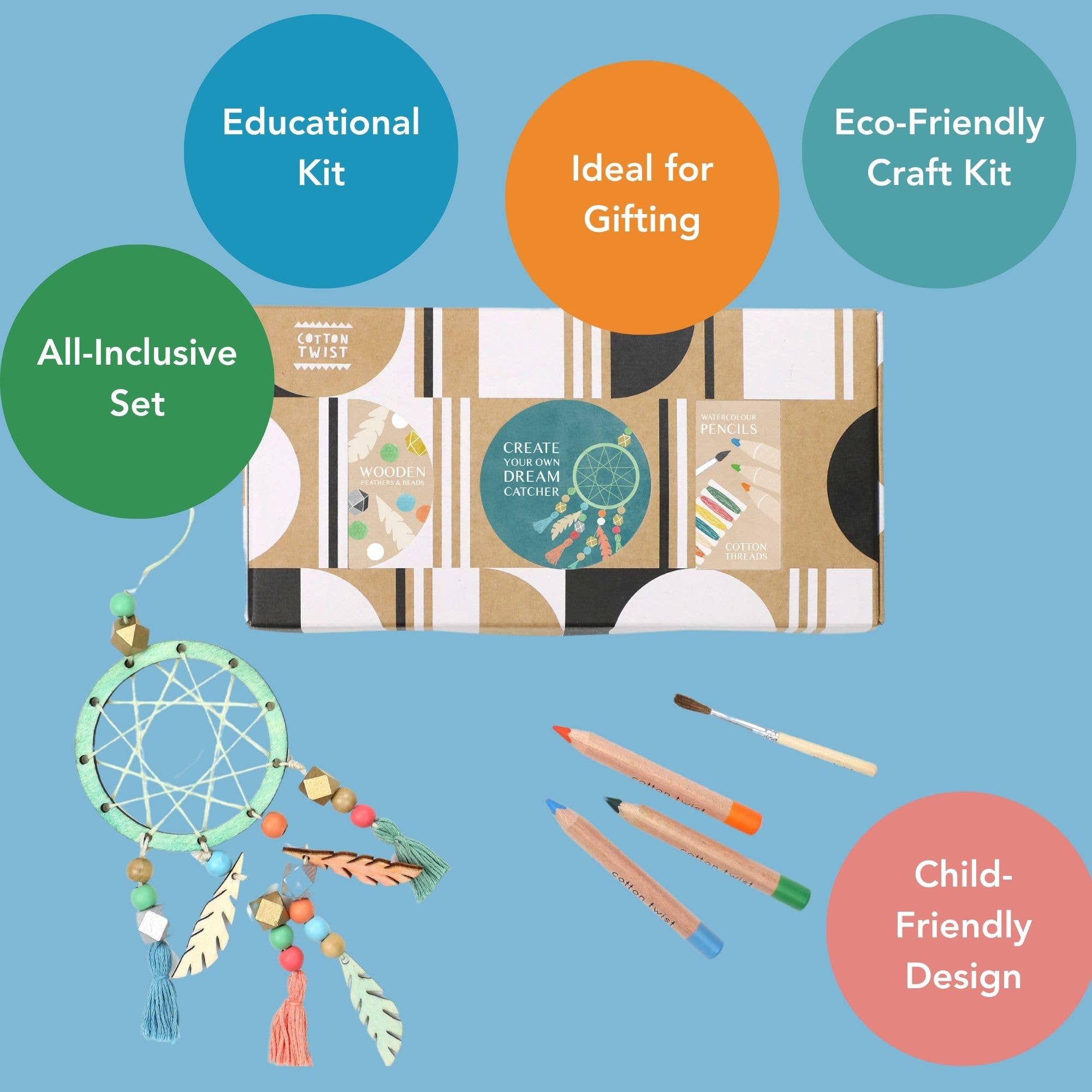 Cotton Twist - Make Your Own Dreamcatcher Craft Kit