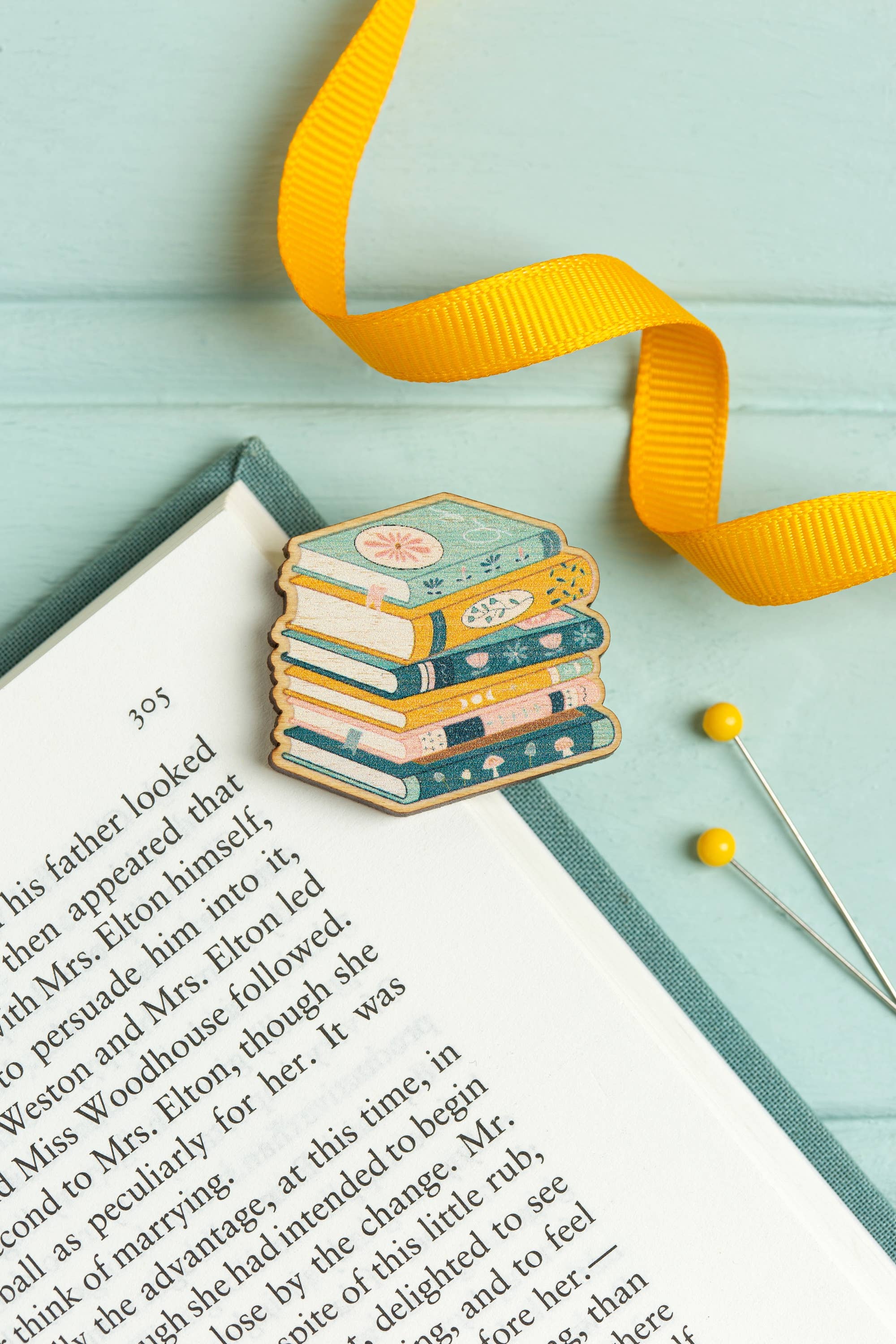 Hawthorn Handmade  - Book Lover Needle Minder | Gift for Crafters