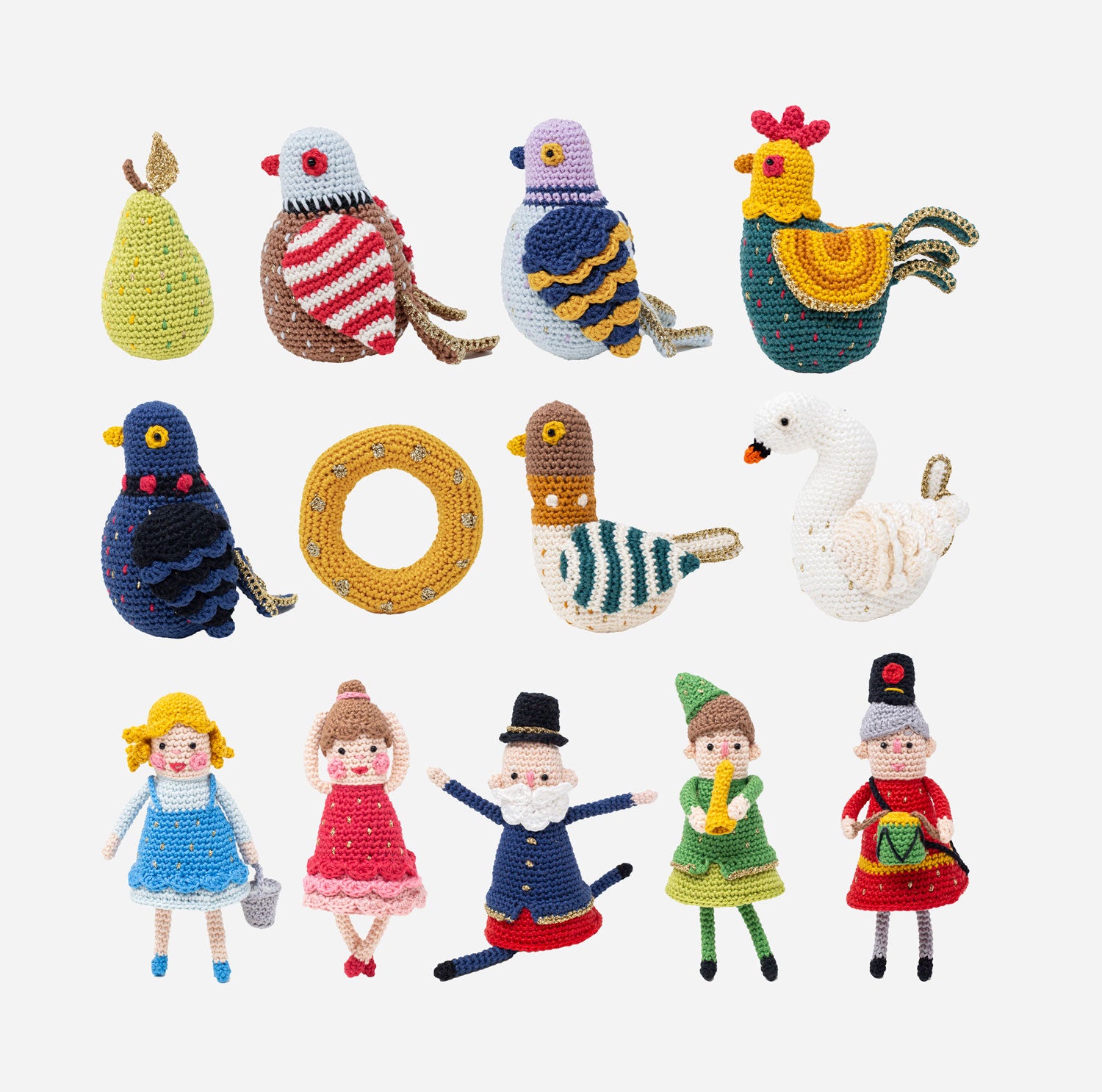 The twelve Days of Christmas printed crochet pattern