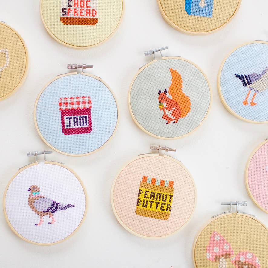 Cotton Clara Craft Kits & Supplies - Pigeon Cross Stitch Kit